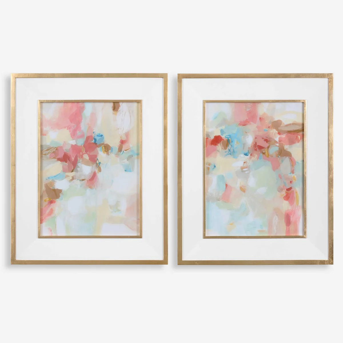 Uttermost A Touch Of Blush And Rosewood Fences Set of 2 Framed Prints - Image 2