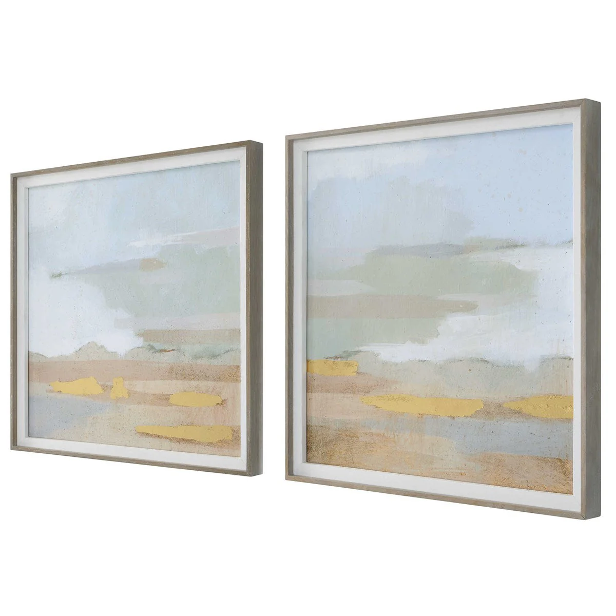 Uttermost Abstract Coastline Set of 2 Framed Prints - Image 4