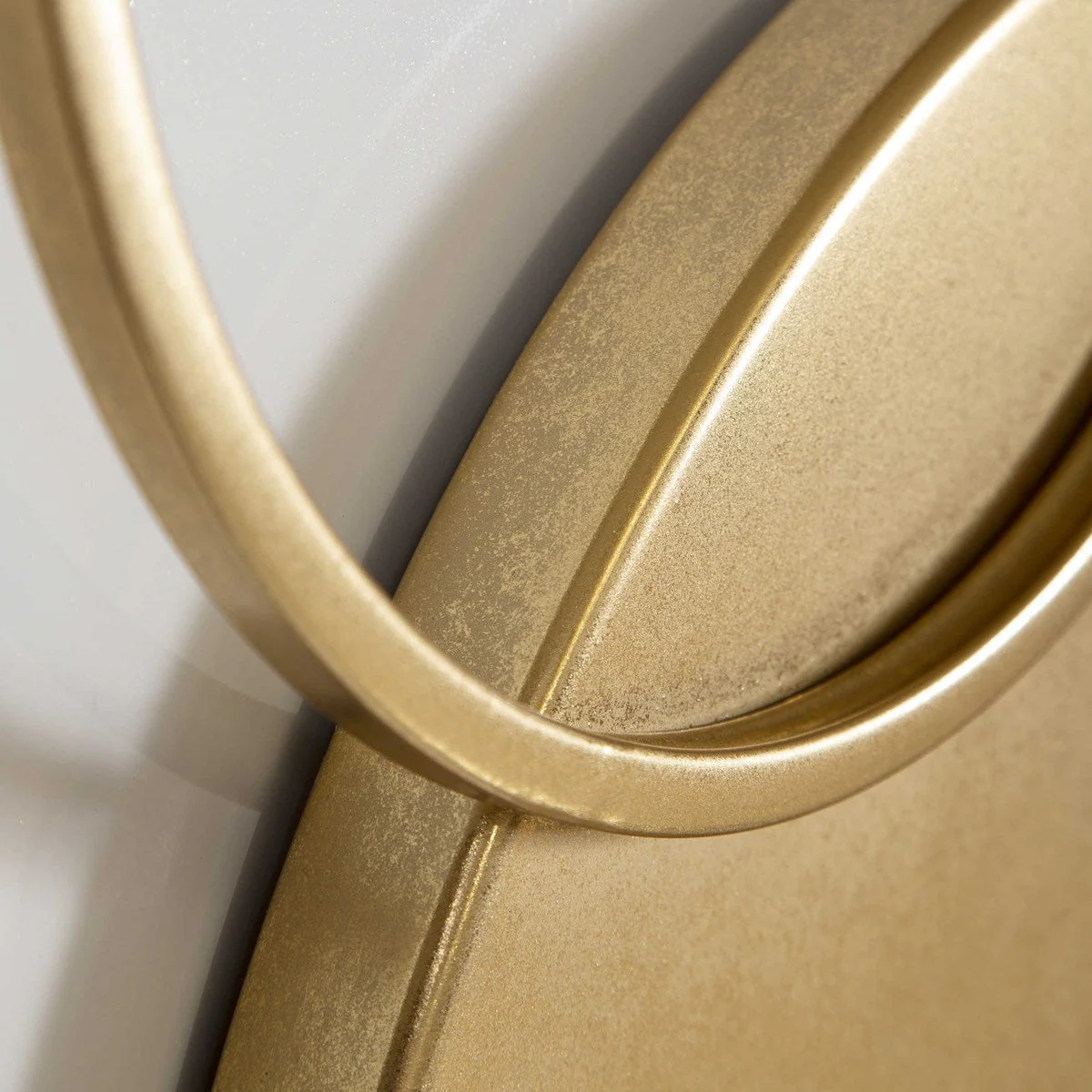Uttermost Adagio Matte White With Gold Leaf Metal Wall Panel - Image 5