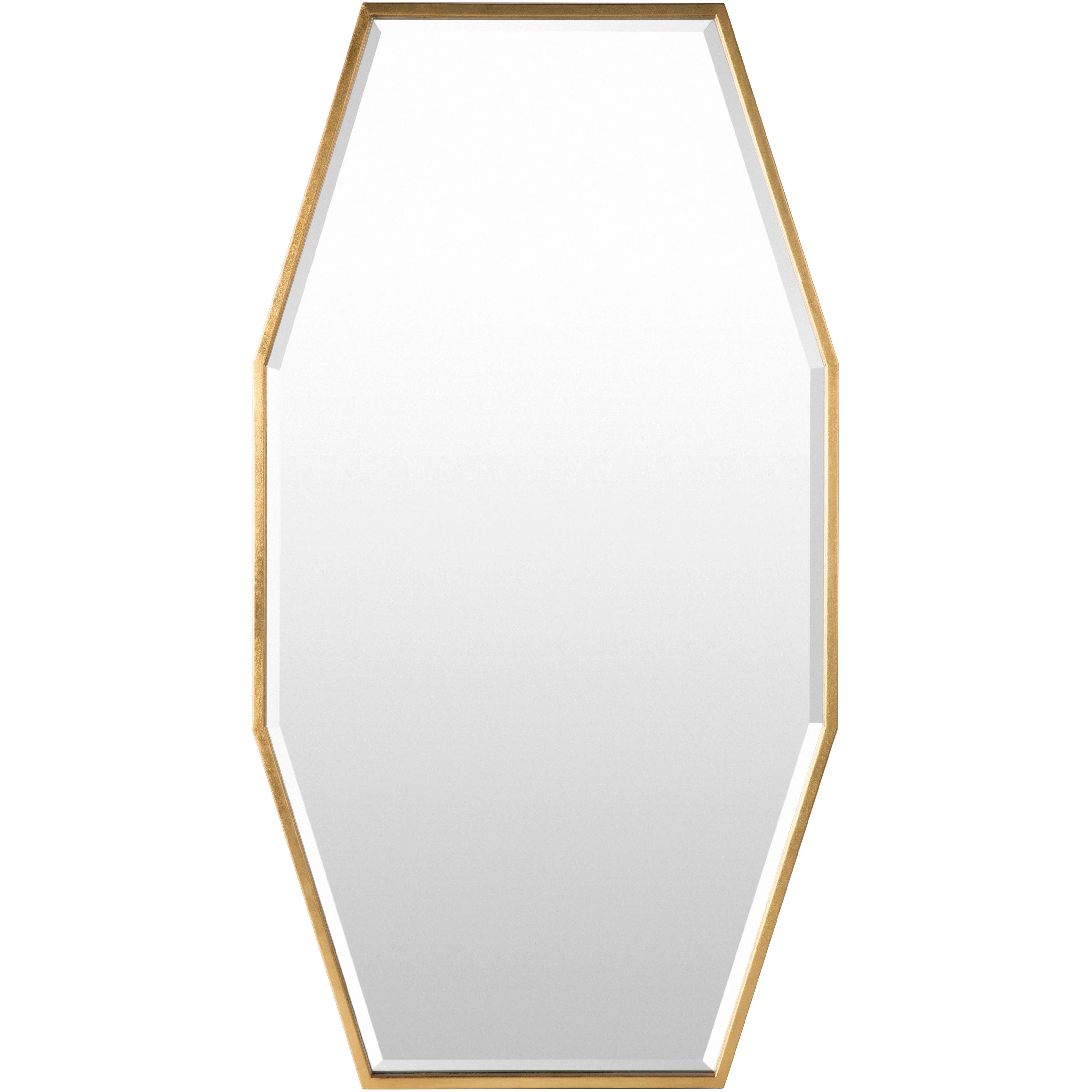 Surya Wall Decor & Mirrors Adams Modern Wall Mirror Gold Finish ADA-3001 - Image 2