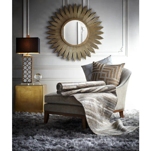Surya Wall Decor & Mirrors Altair Modern Wall Mirror Gold Finish MRR-1006 - Image 7