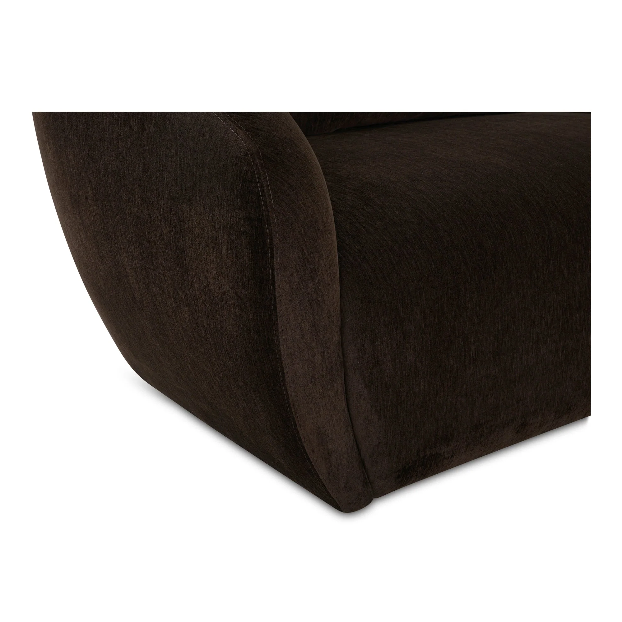 Moe's Home Collection Amelia Espresso Left Arm Facing Chair - Image 5