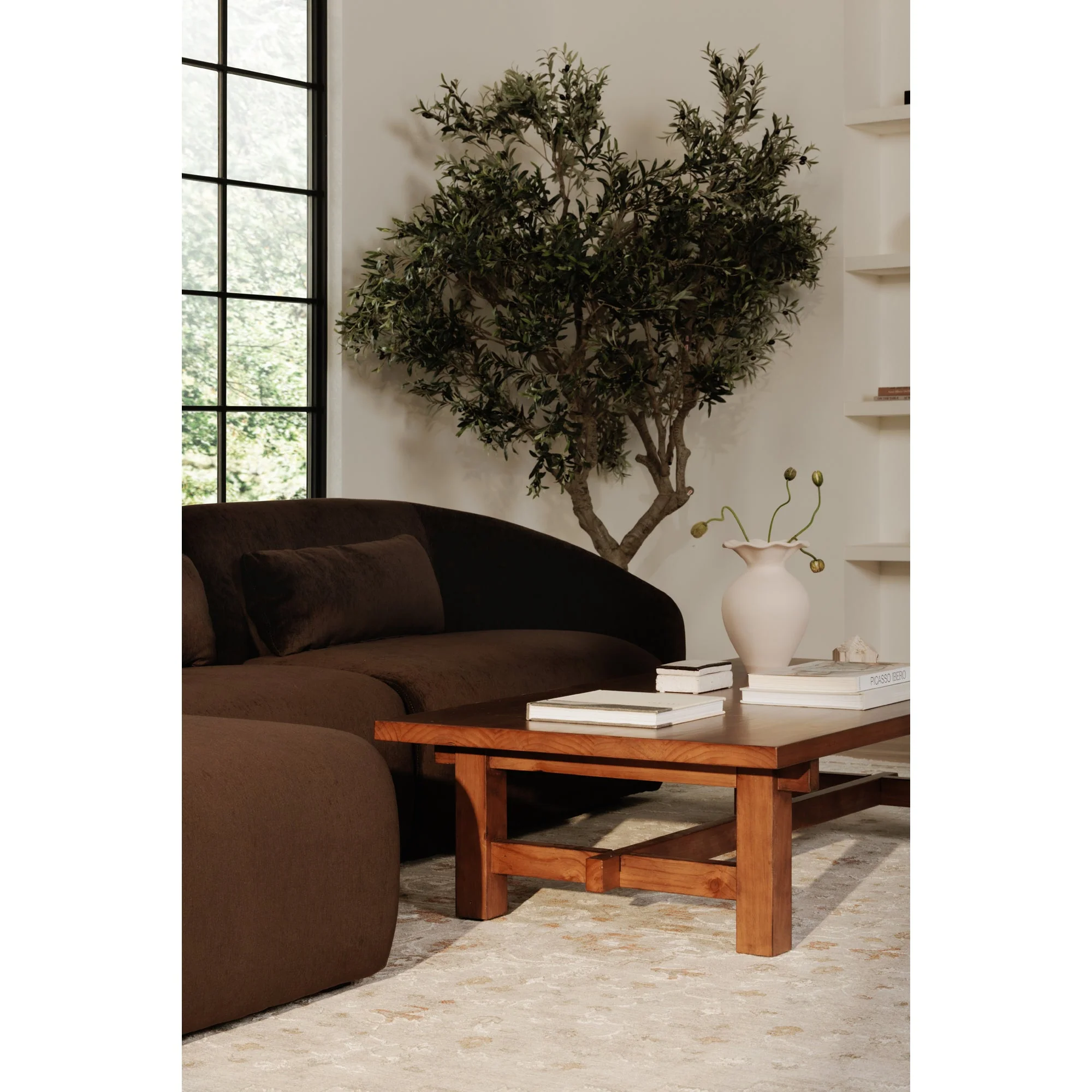 Moe's Home Collection Amelia Espresso Left Arm Facing Chair - Image 8