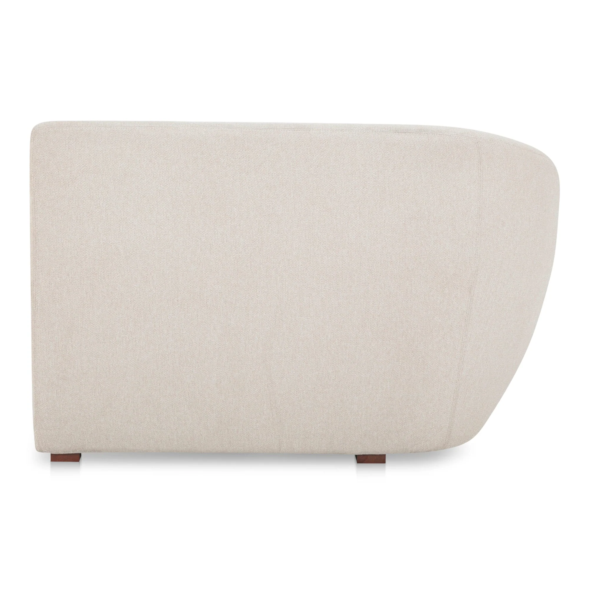 Moe's Home Collection Amelia Warm White Left Arm Facing Chair - Image 4