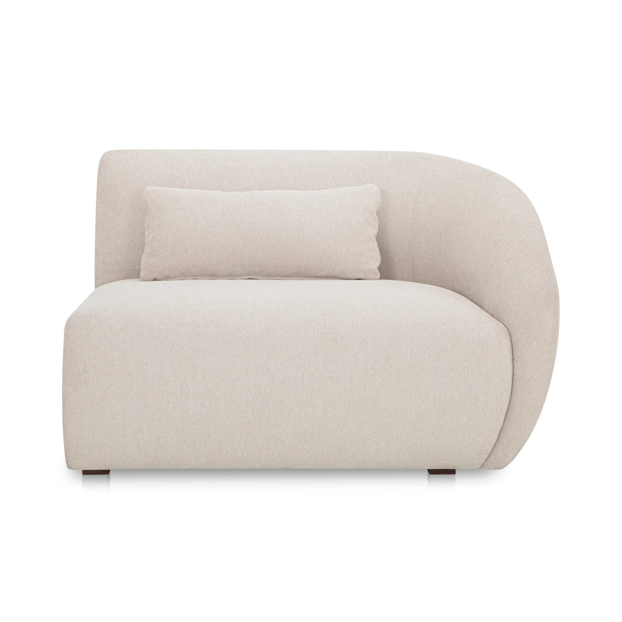 Moe's Home Collection Amelia Warm White Right Arm Facing Chair
