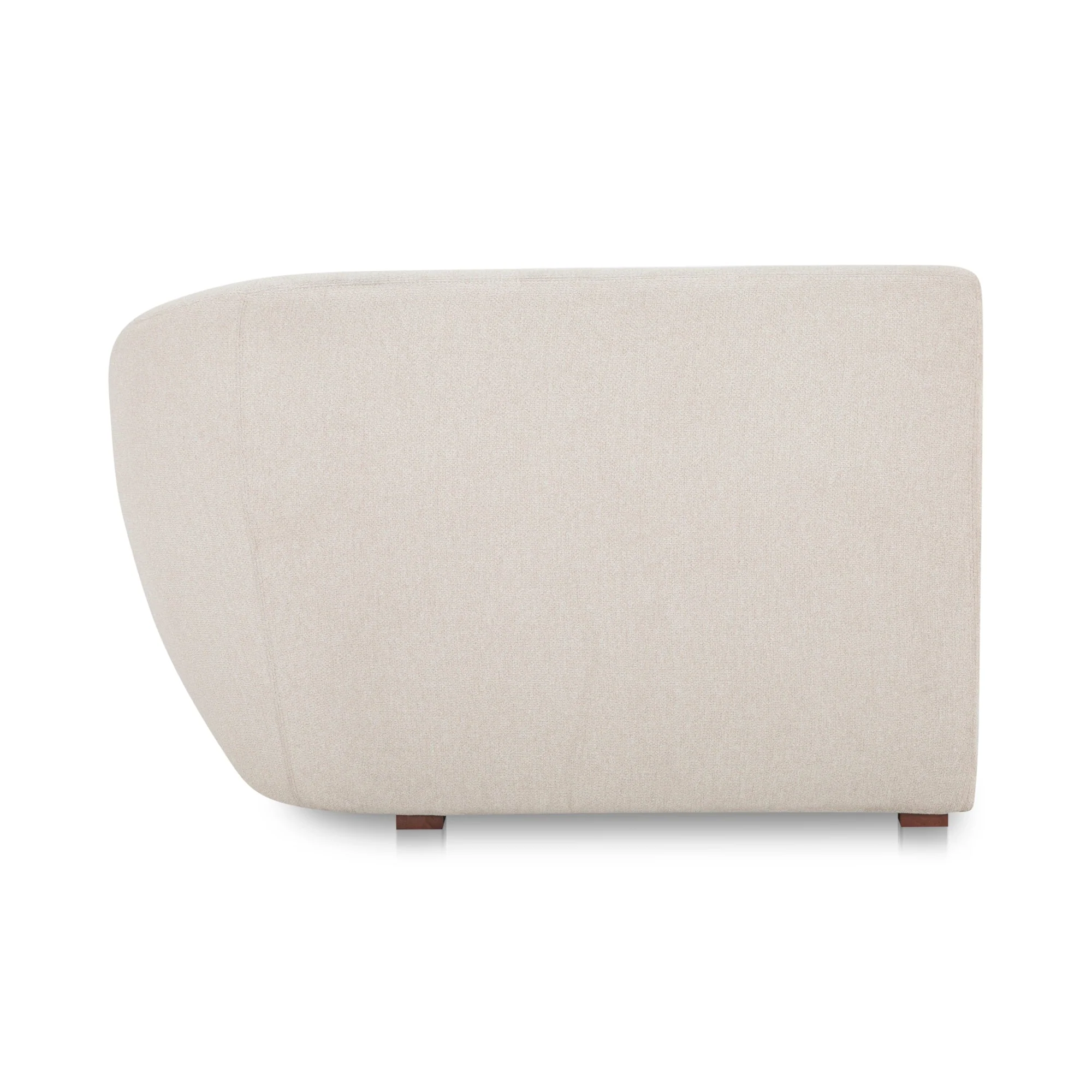 Moe's Home Collection Amelia Warm White Right Arm Facing Chair - Image 4
