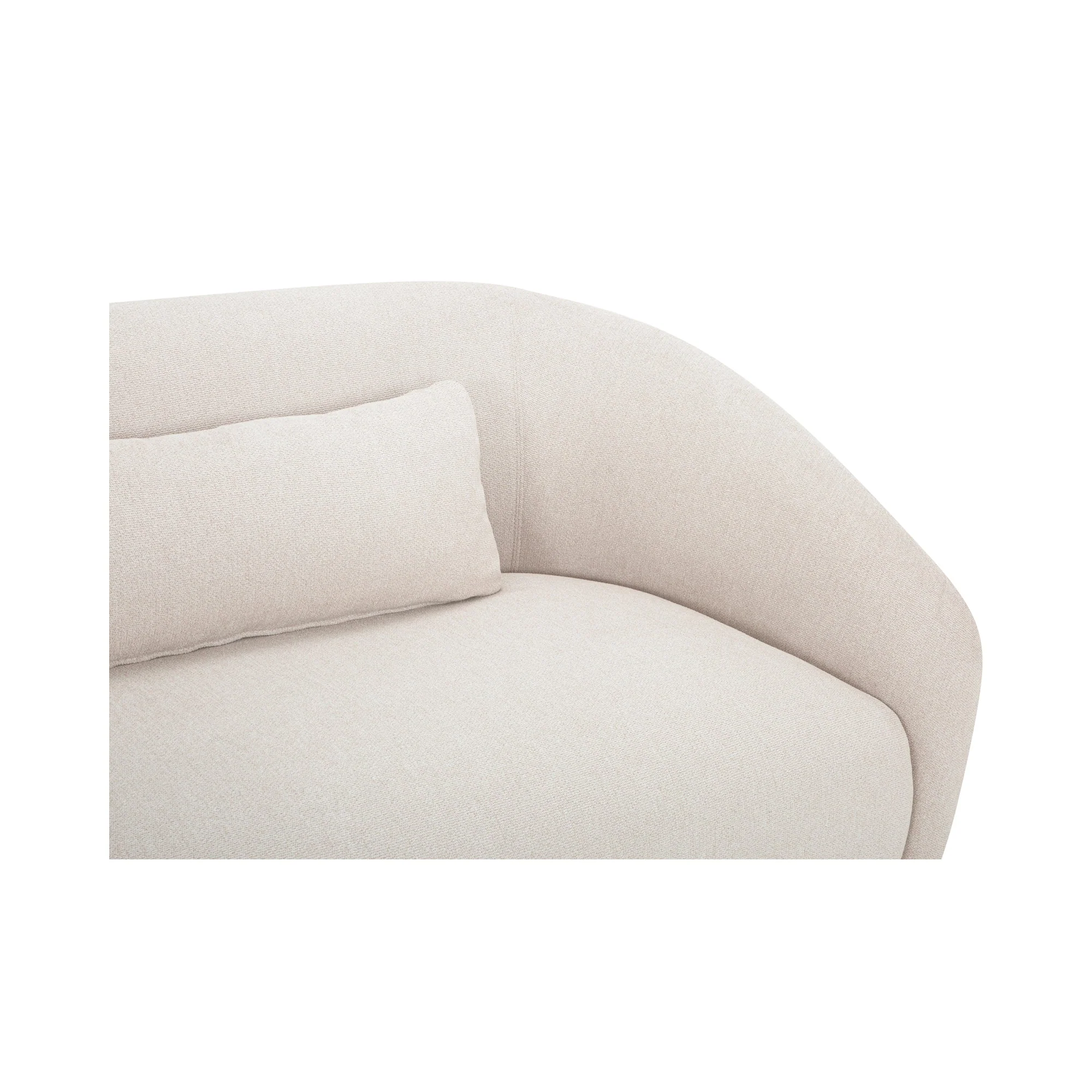 Moe's Home Collection Amelia Warm White Right Arm Facing Chair - Image 5
