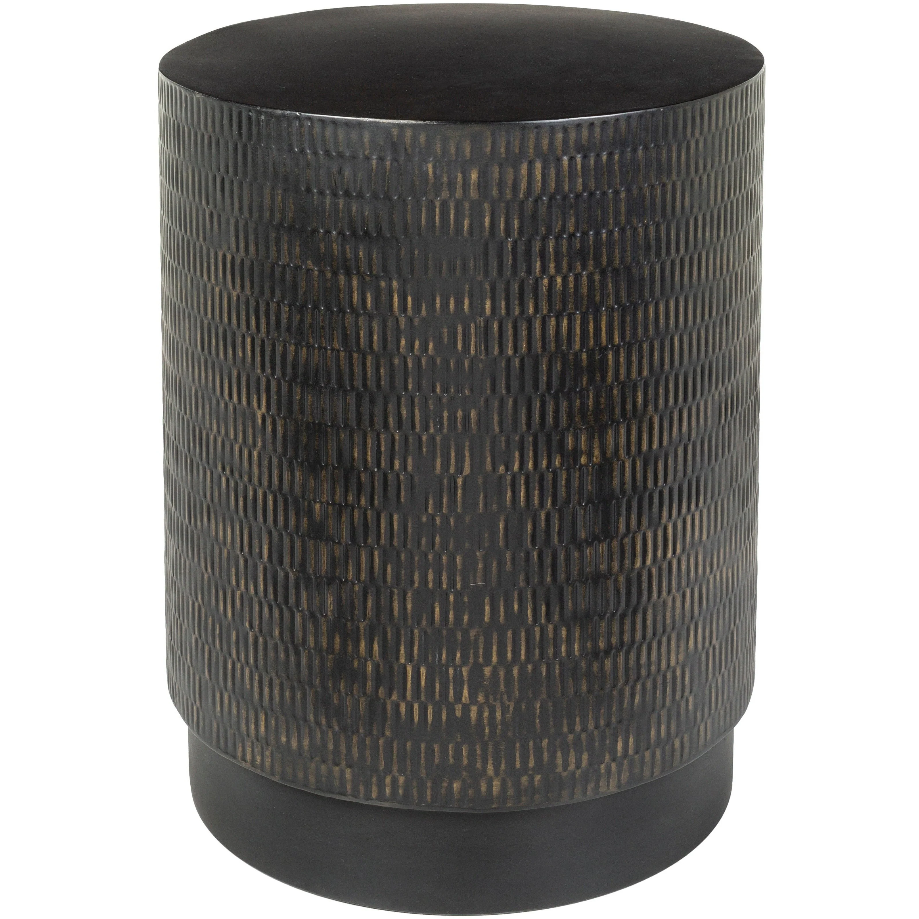 Surya Amenet Modern Black Metal Round Accent Side Table NEA-001 - Image 10