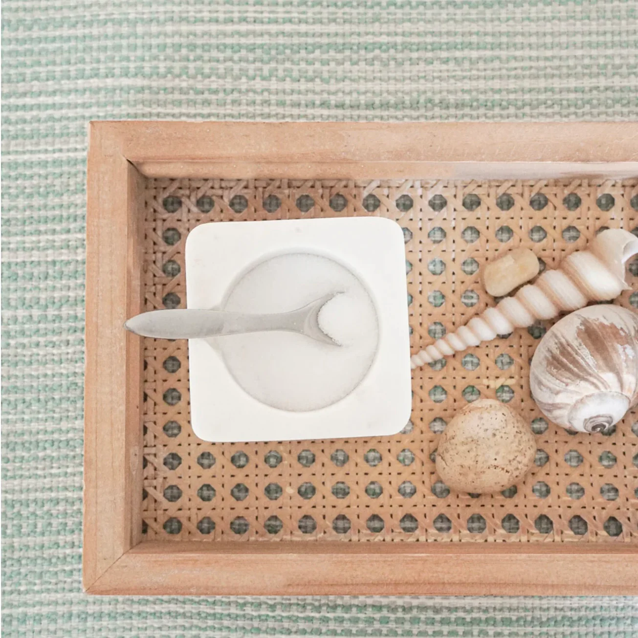 Anaya Home Bay View Aqua Indoor Outdoor Placemat - Image 7