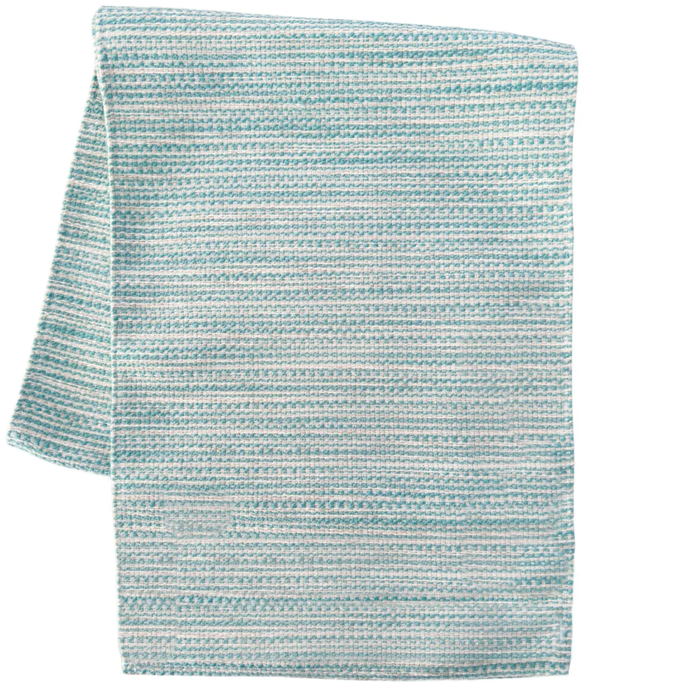 Anaya Home Bay View Aqua Indoor Outdoor Table Runner