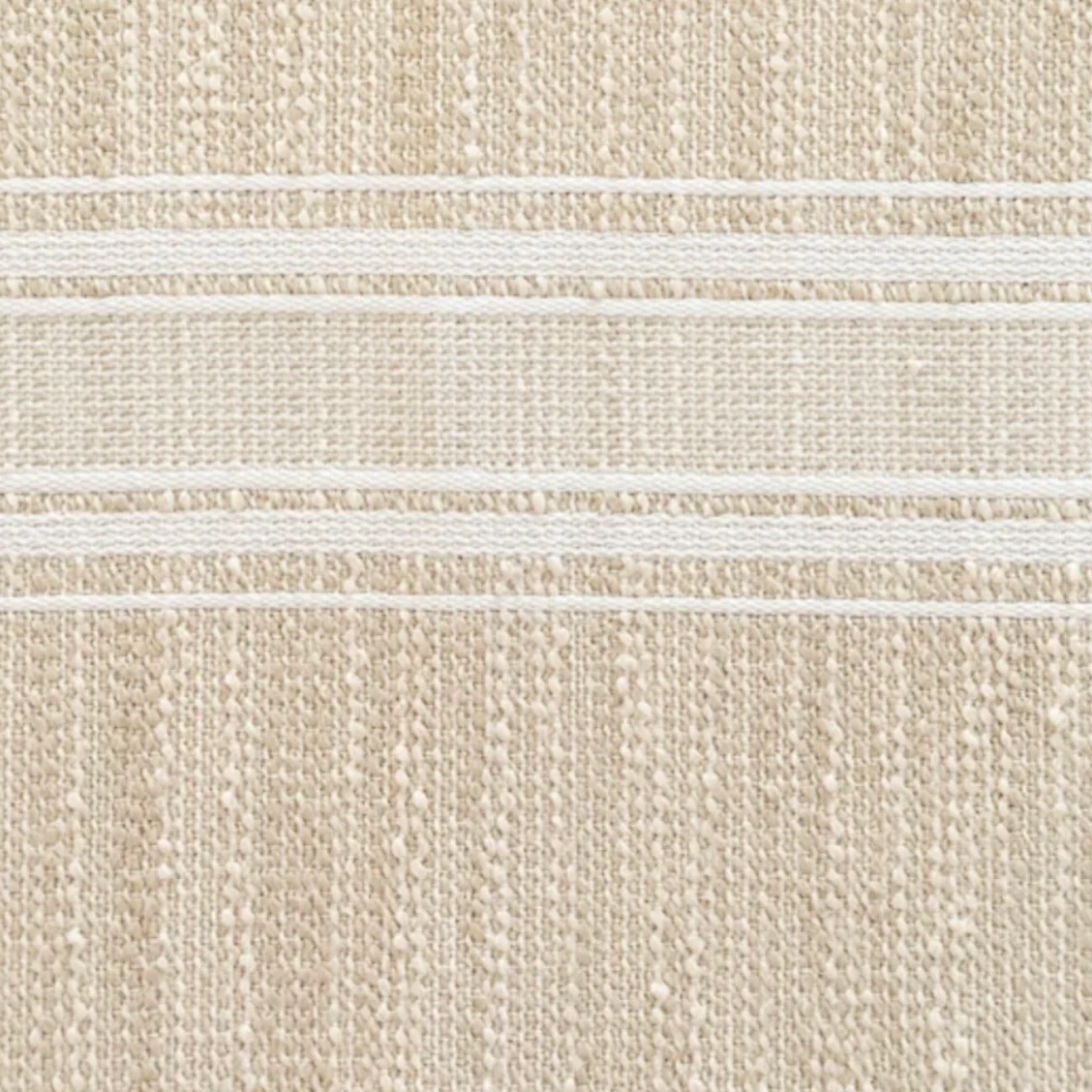 Anaya Home Beach Club Stripe Indoor Outdoor Table Runner ~ Sandy Beige - Image 2
