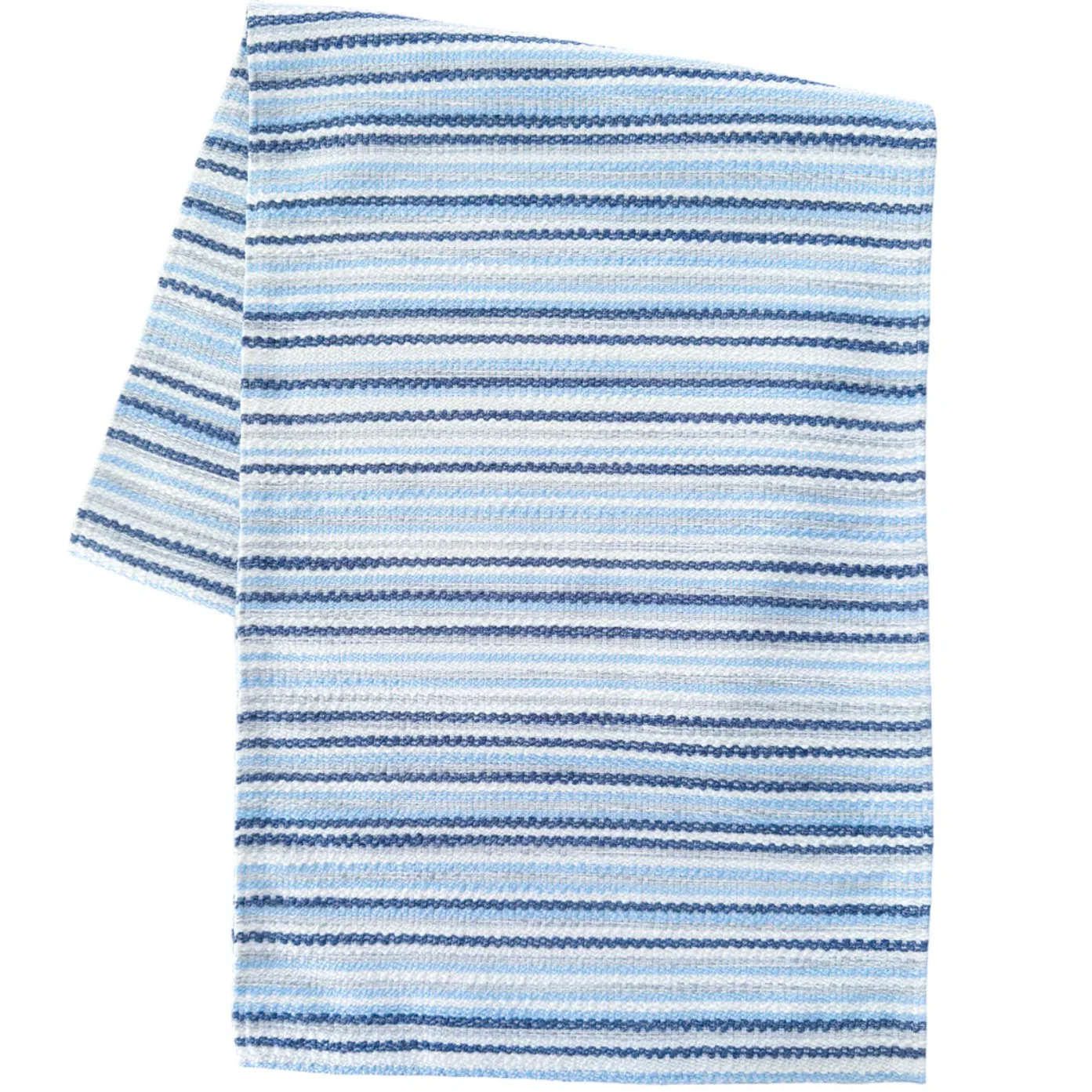 Anaya Home Blue Yacht Stripe Indoor Outdoor Table Runner