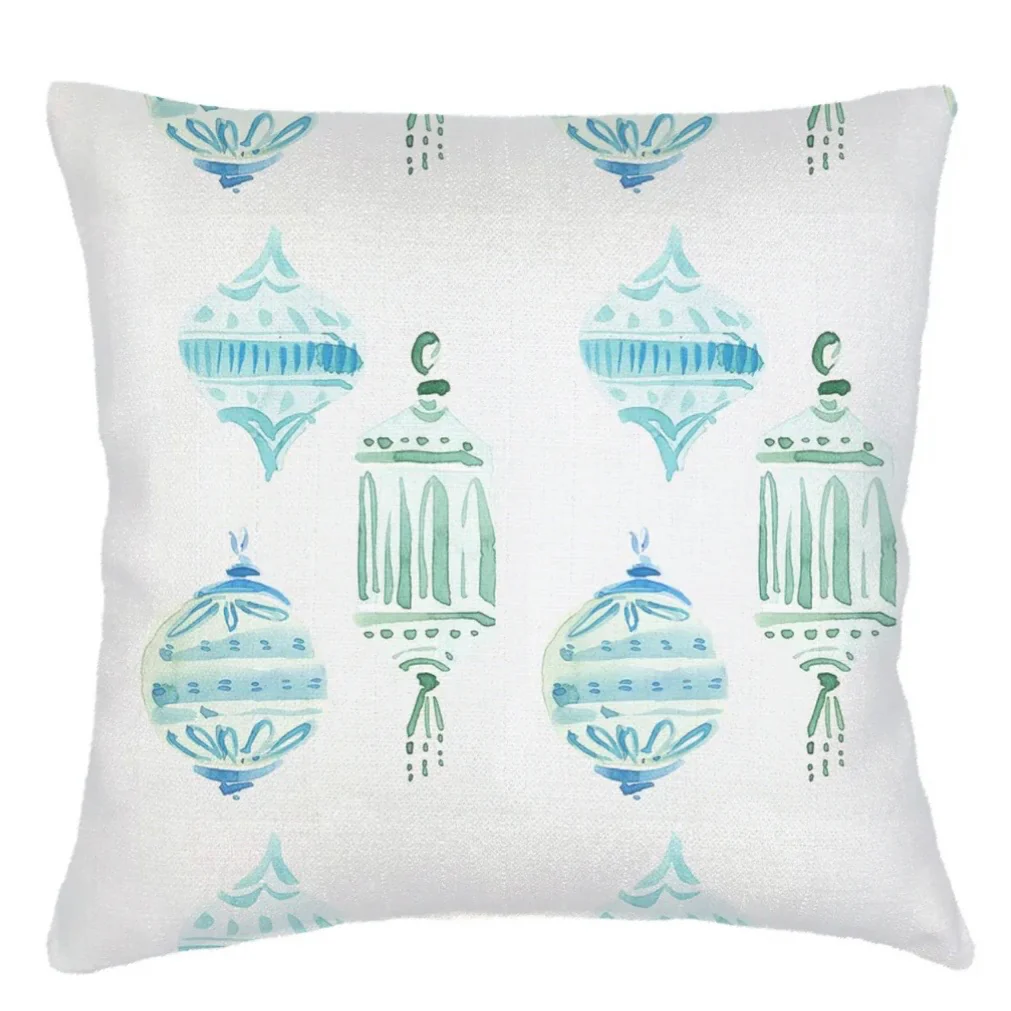Anaya Home Christmas Ornament Velvet Holiday Pillow ~ 20 X 20 - Image 2