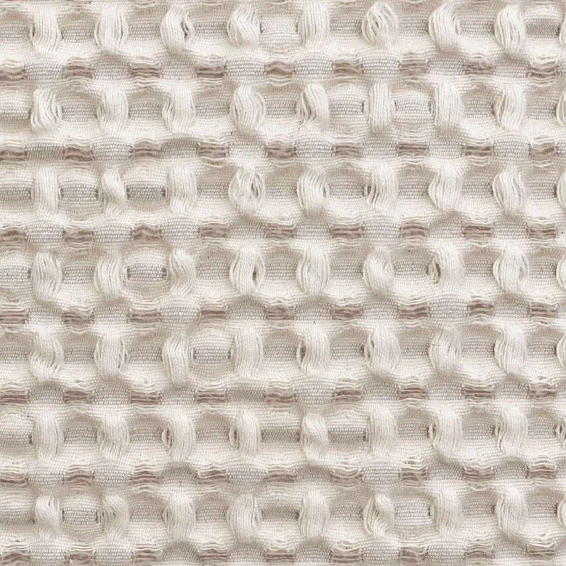 Anaya Home Cool Cotton Beige Waffle Weave Pillow 14x40 With Down Insert - Image 3