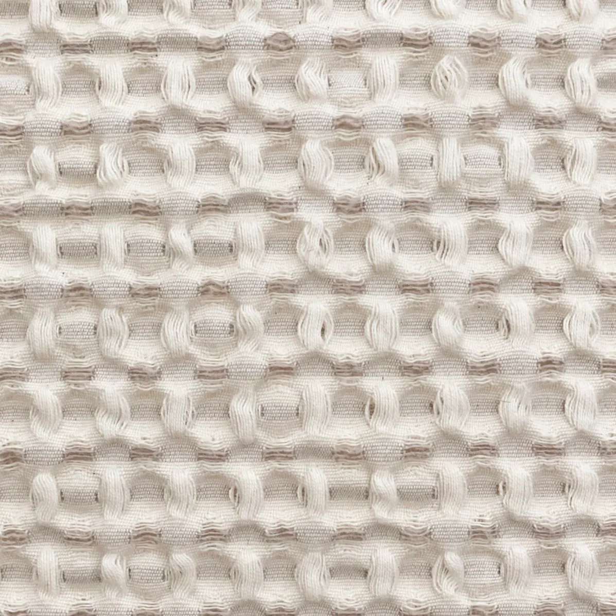 Anaya Home Cool Cotton Beige Waffle Weave Pillow 14x20 With Down Insert - Image 4