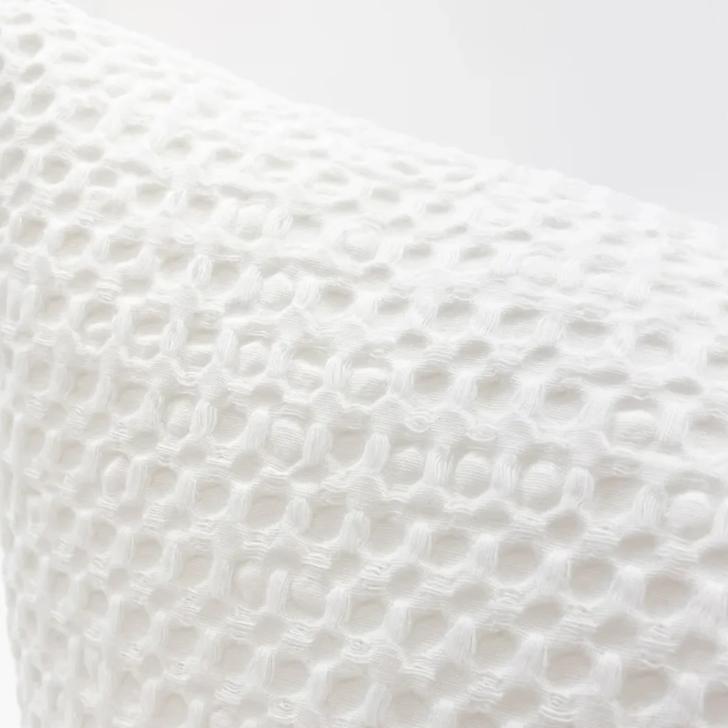 Anaya Home Cool Cotton White Waffle Weave Pillow 14x20 With Down Insert ~ DREAMY BEDDING SALE ~ Limited Quantity - Image 4