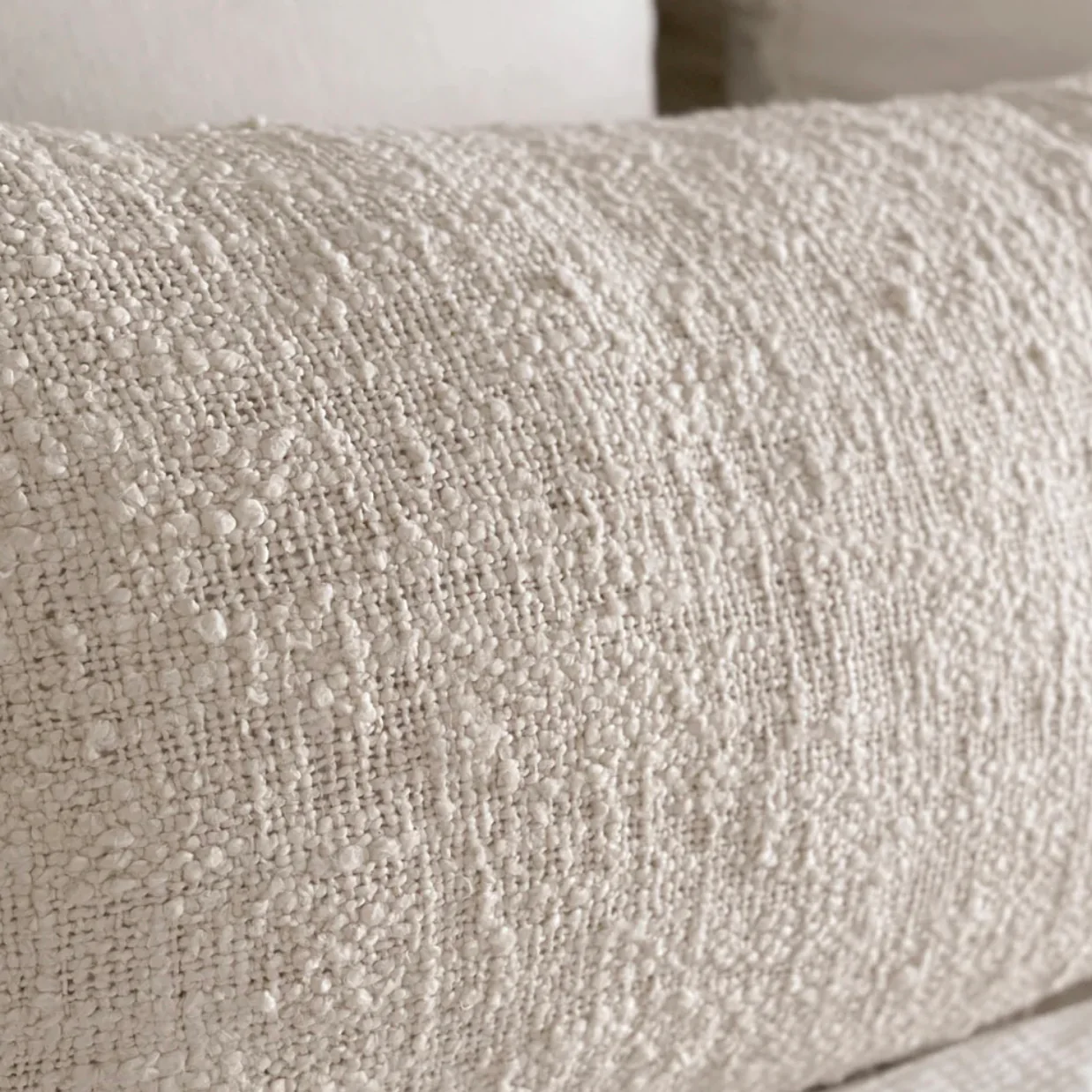 Anaya Home Cozy Cotton Beige Boucle Body Pillow With Down Alternative Insert ~ DREAMY BEDDING SALE ~ Limited Quantity - Image 5
