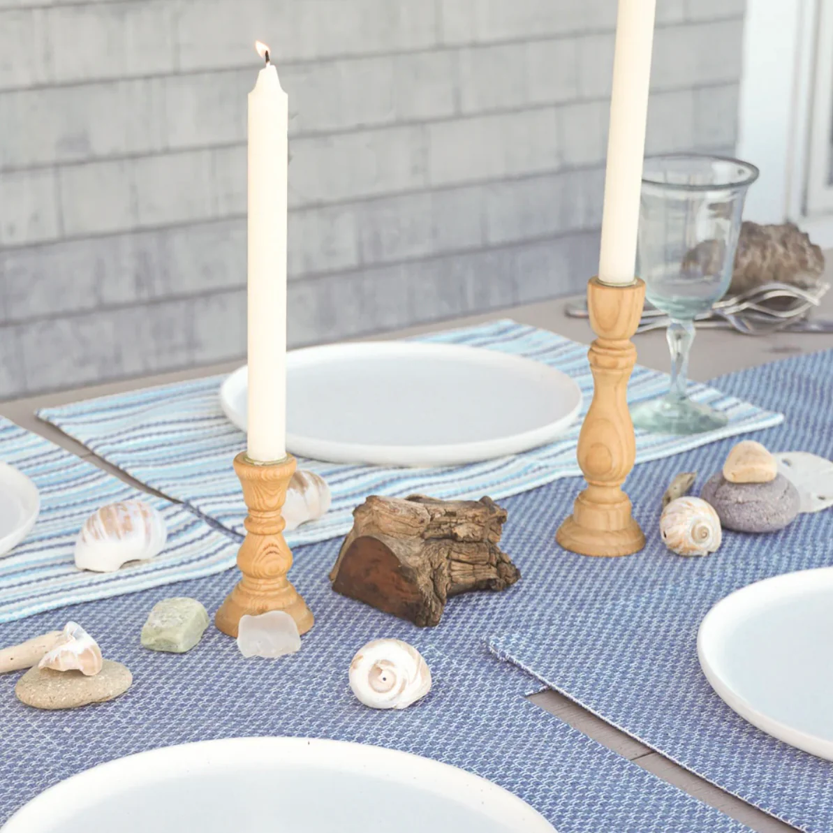 Anaya Home Deep Sea Blue Indoor Outdoor Placemat - Image 3