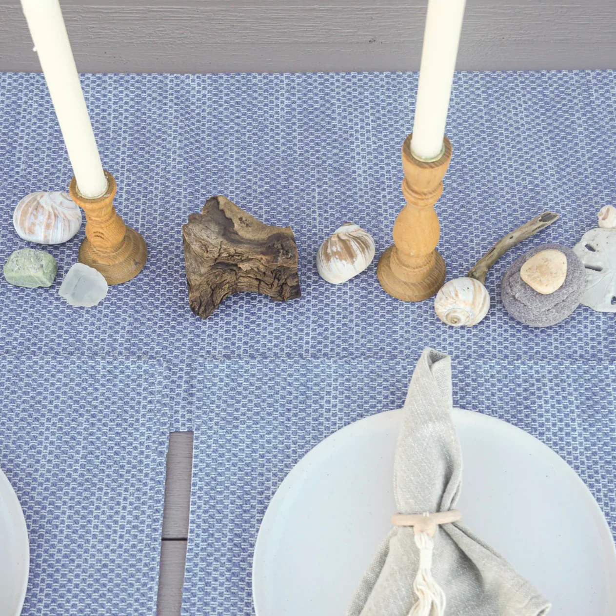 Anaya Home Deep Sea Blue Indoor Outdoor Placemat - Image 7