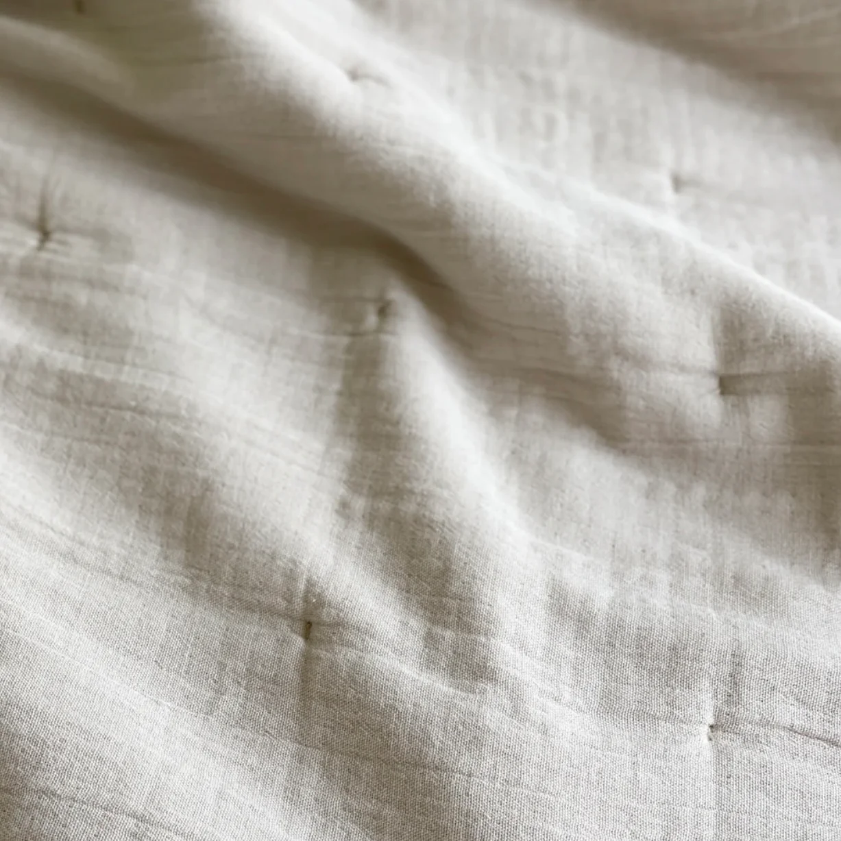 Anaya Home Easy Cotton Beige Gauze Quilt and Pillow Sham Set Available in Queen and King Sizes ~ DREAMY BEDDING SALE ~ Limited Quantity - Image 3