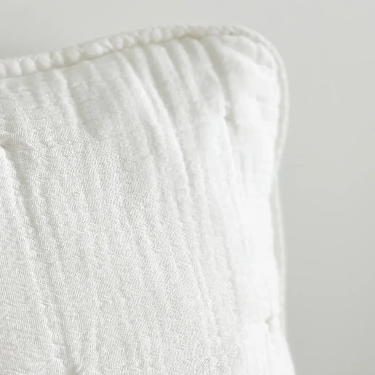 Anaya Home Easy Cotton White Gauze Quilt and Pillow Sham Set Available in Queen and King Sizes ~ DREAMY BEDDING SALE ~ Limited Quantity - Image 10