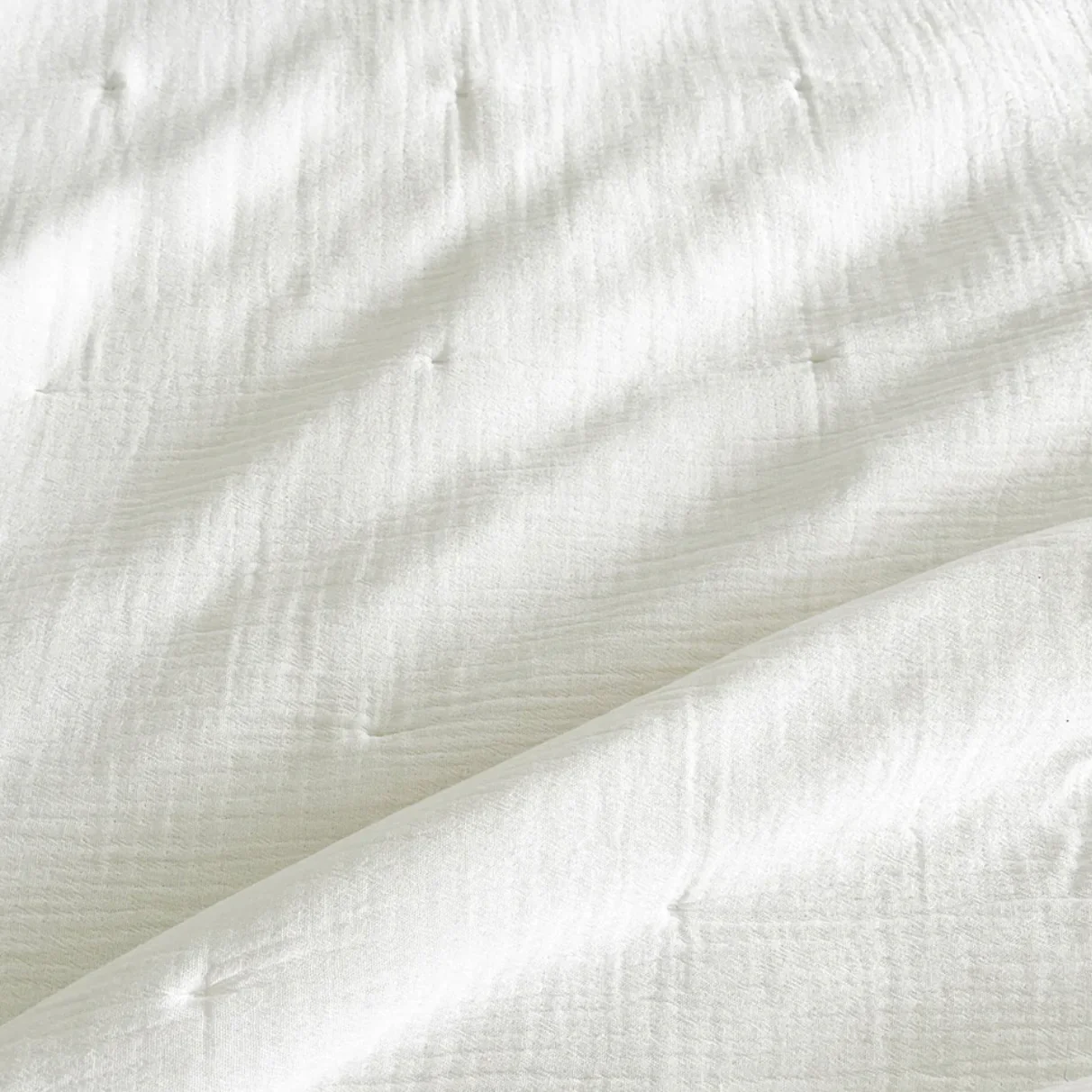 Anaya Home Easy Cotton White Gauze Quilt and Pillow Sham Set Available in Queen and King Sizes ~ DREAMY BEDDING SALE ~ Limited Quantity - Image 12