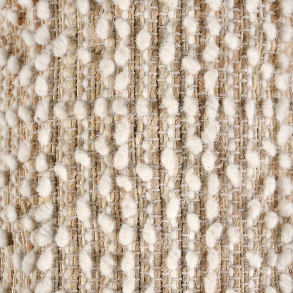 Anaya Home Natural Boucle Handwoven Foot Stool - Image 3