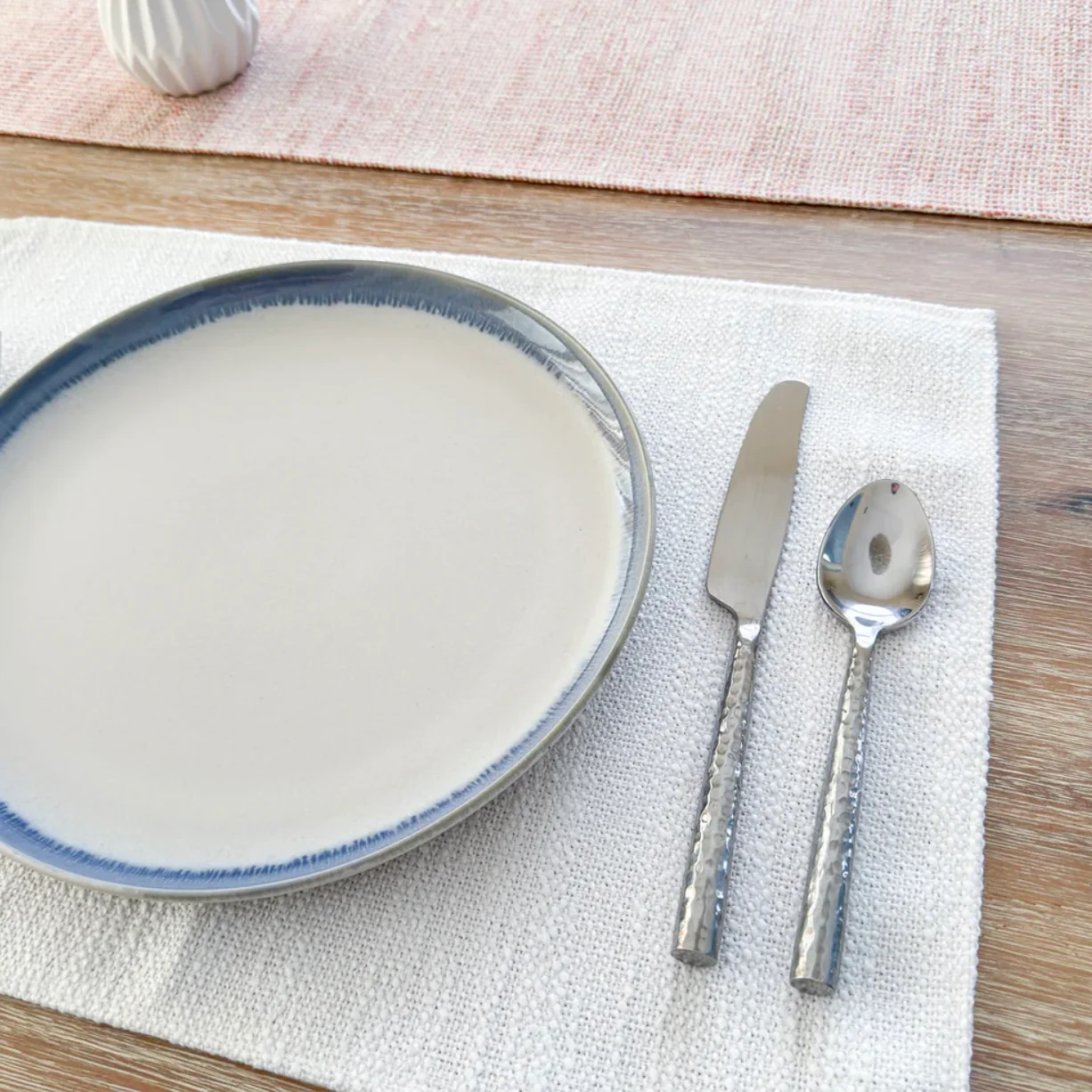 Anaya Home Seaside Smooth White Indoor Outdoor Placemat - Image 4