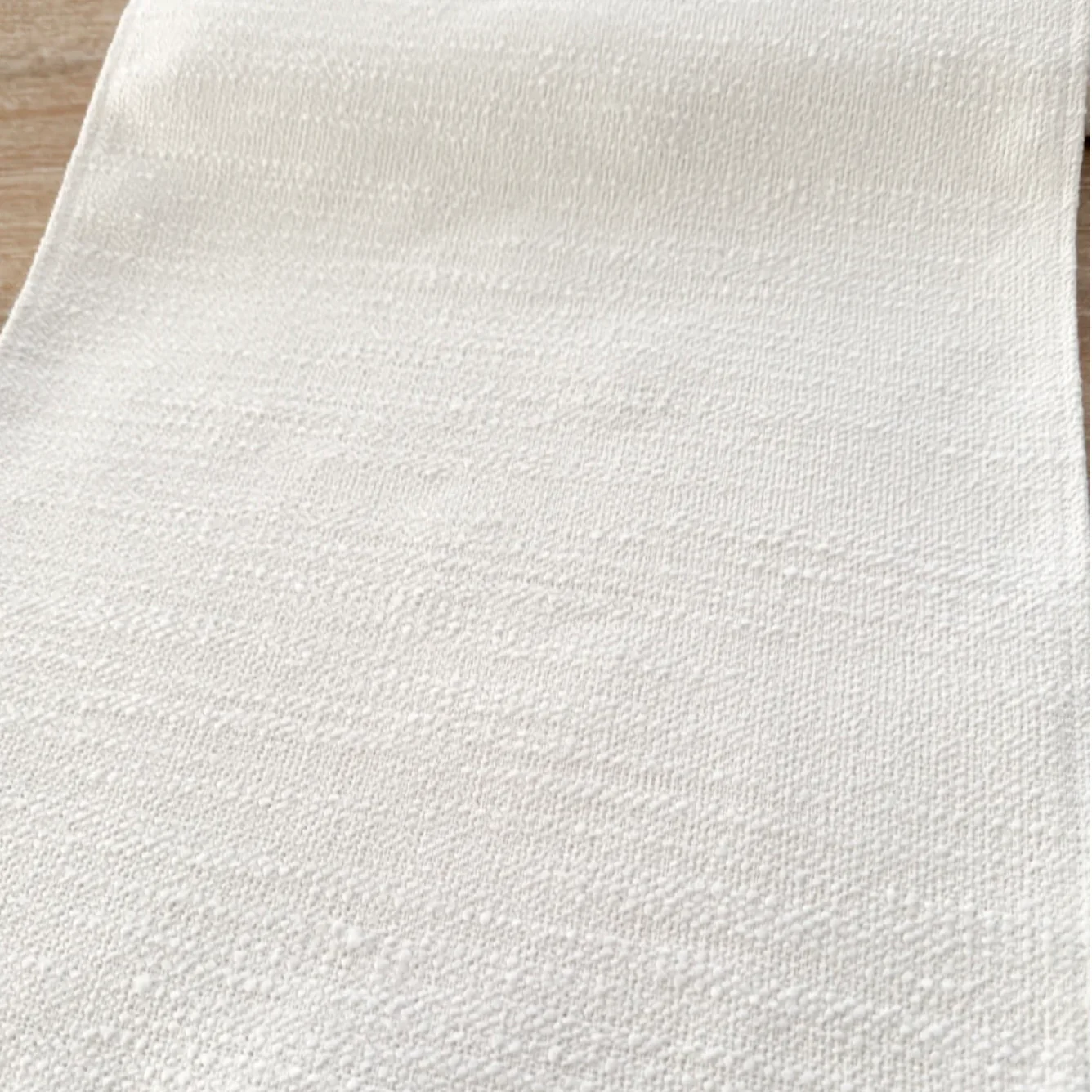 Anaya Home Seaside Smooth White Indoor Outdoor Table Runner - Image 6