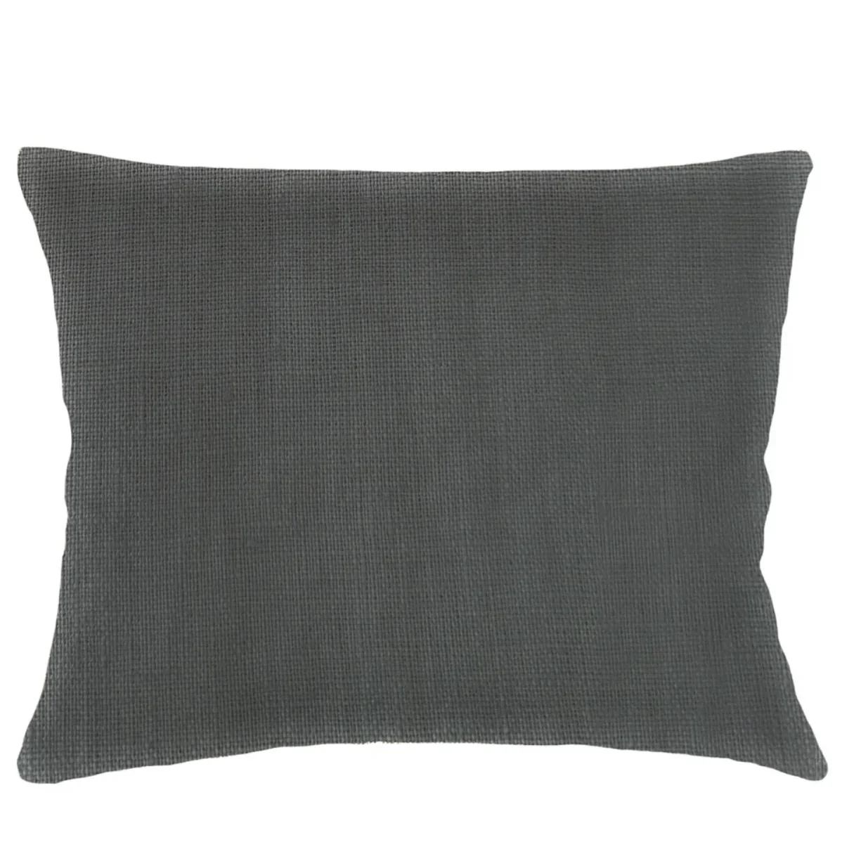 Anaya Home So Soft Linen Antique Grey Dutch Euro Pillow 28x36 With Down Insert