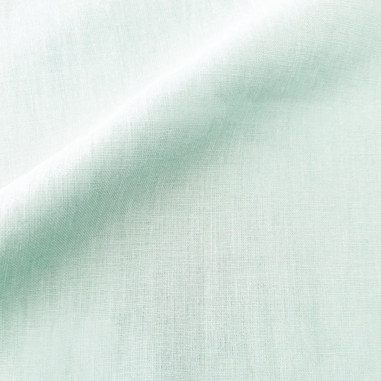 Anaya Home So Soft Linen Bright Aqua Pillow 20x20 With Down Insert - Image 2
