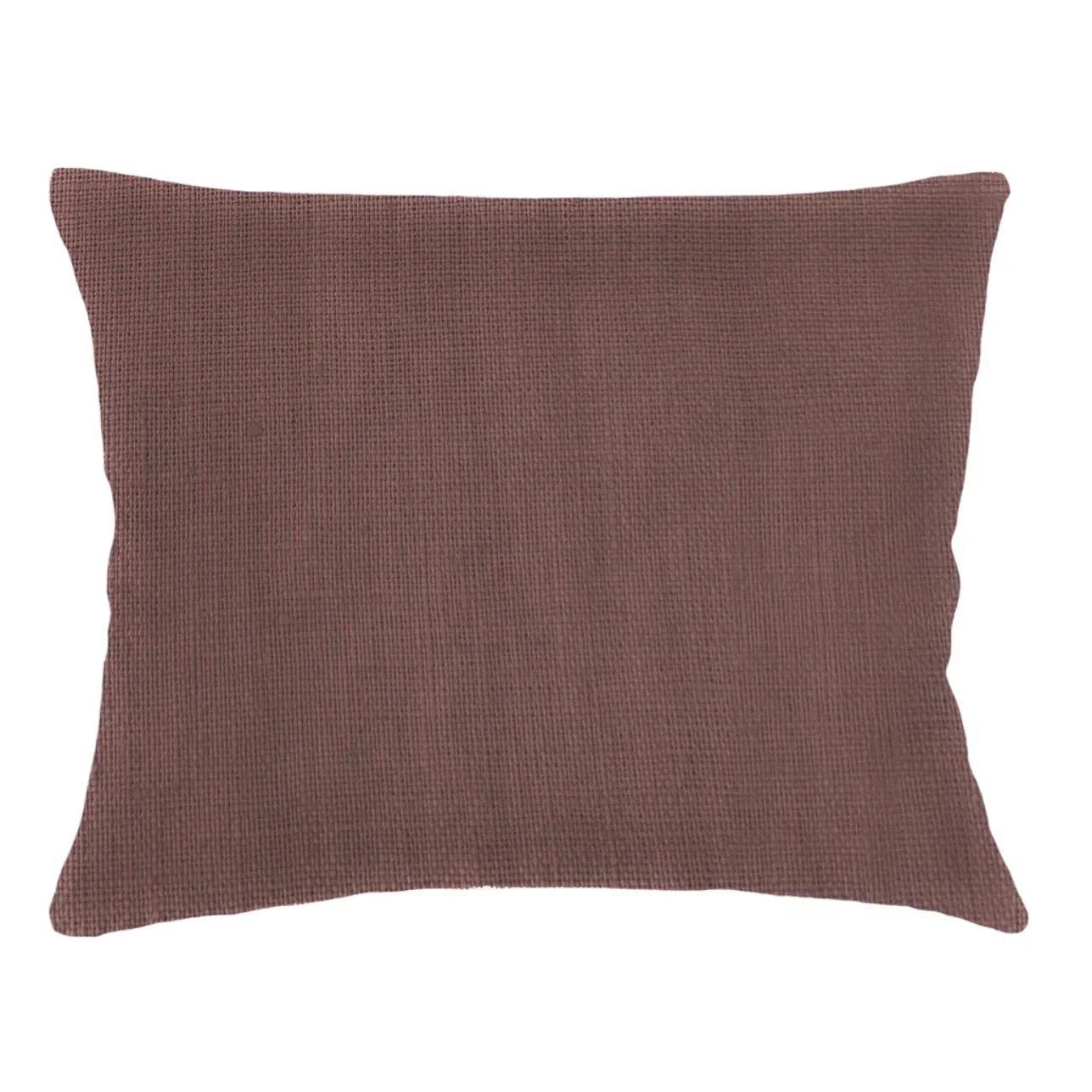 Anaya Home So Soft Linen Chestnut Brown Dutch Euro Pillow 28x36 With Down Insert