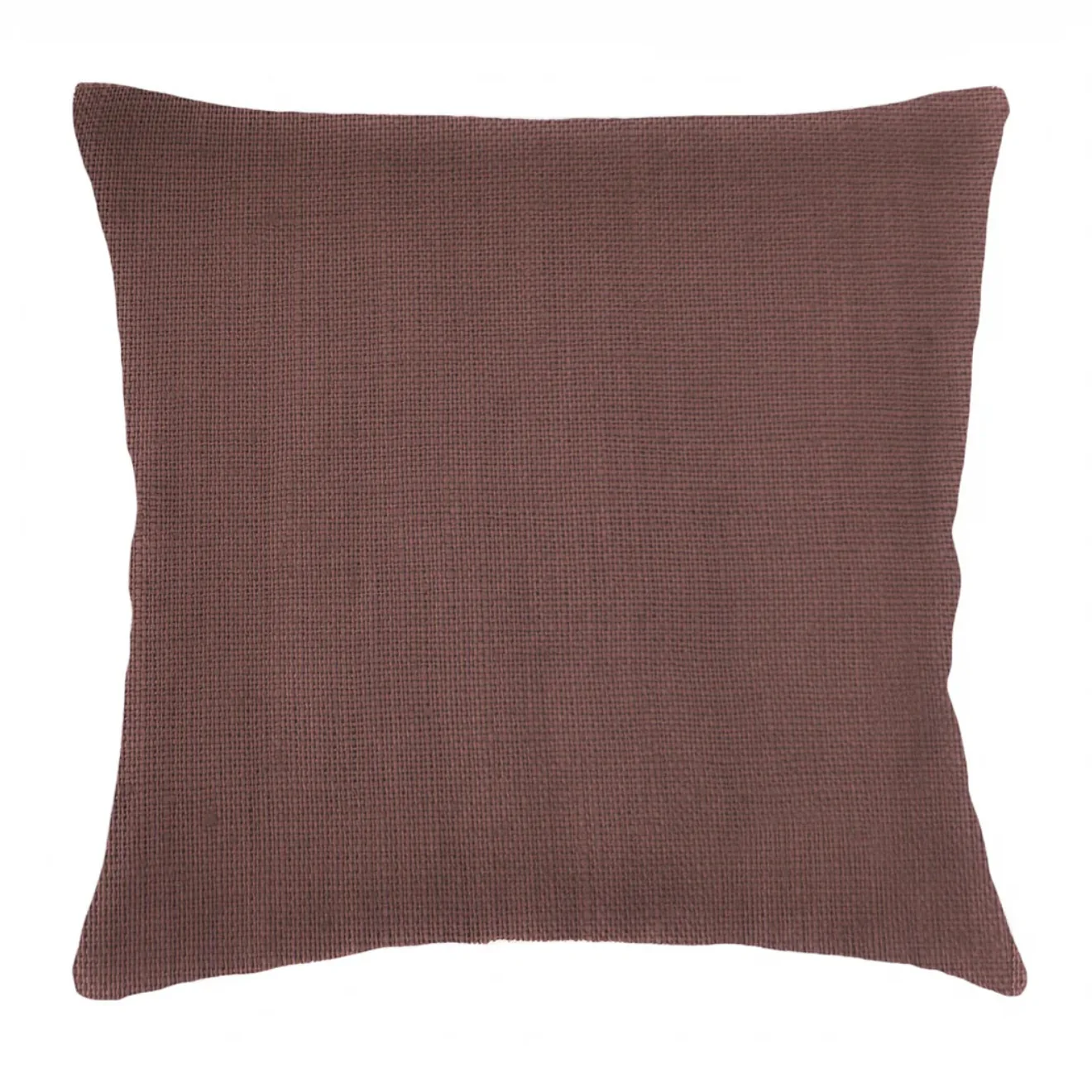 Anaya Home So Soft Linen Chestnut Brown Pillow 20x20 With Down Insert
