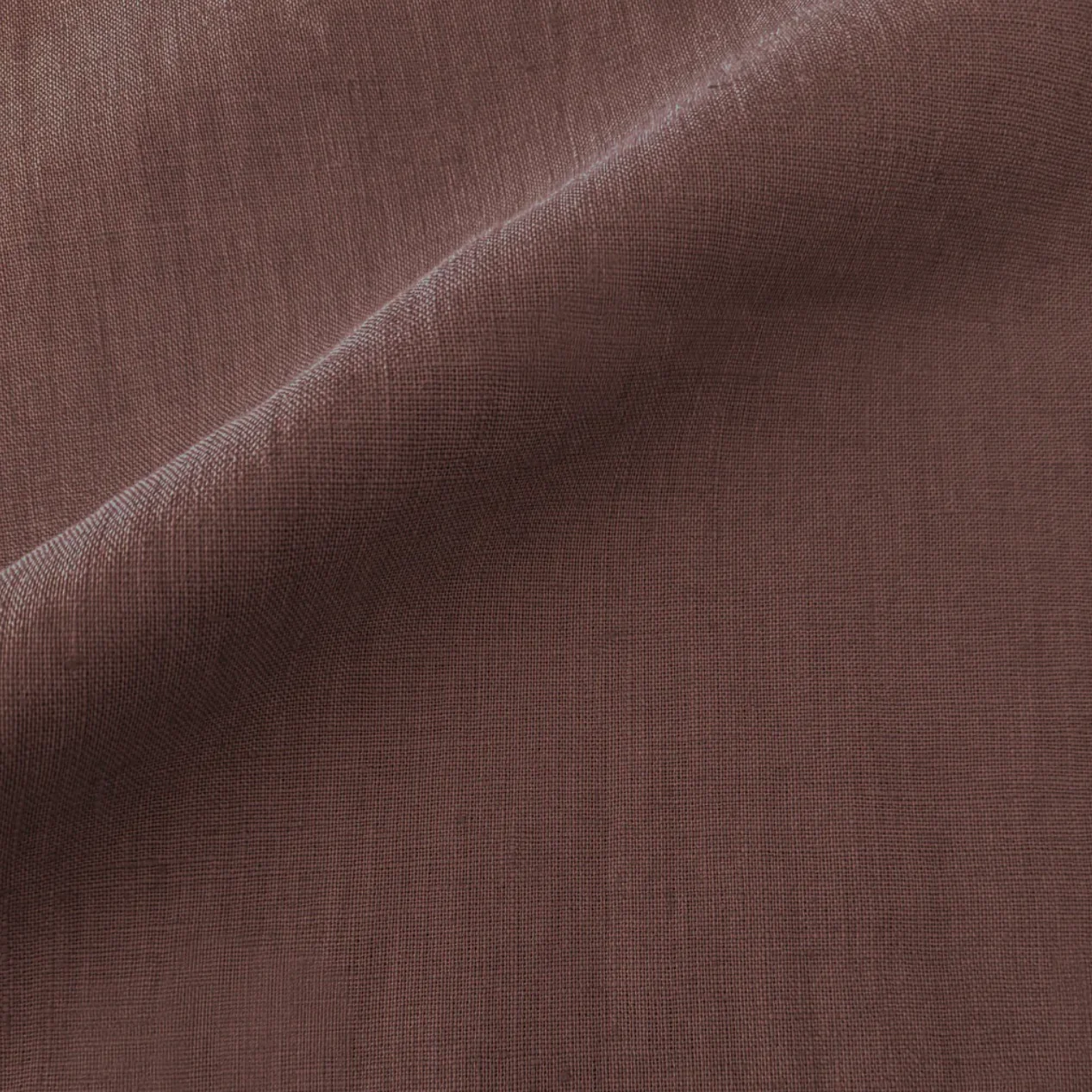 Anaya Home So Soft Linen Chestnut Brown Pillow 20x20 With Down Insert - Image 2