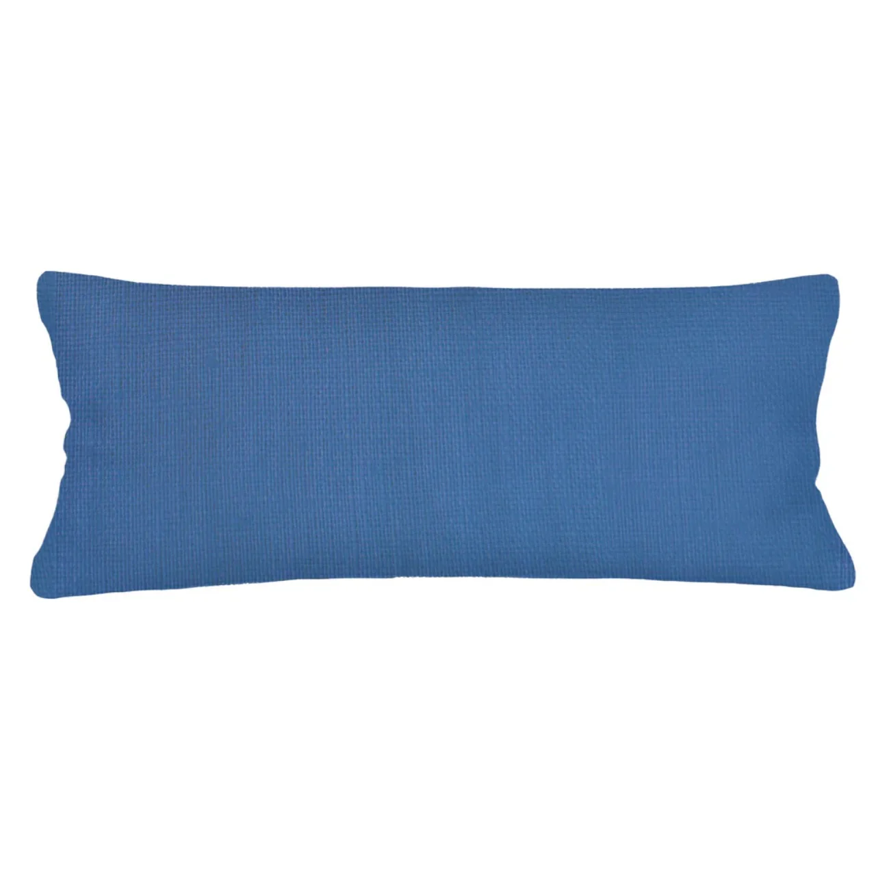 Anaya Home So Soft Linen Cobalt Blue Lumbar Pillow 14x40 With Down Insert