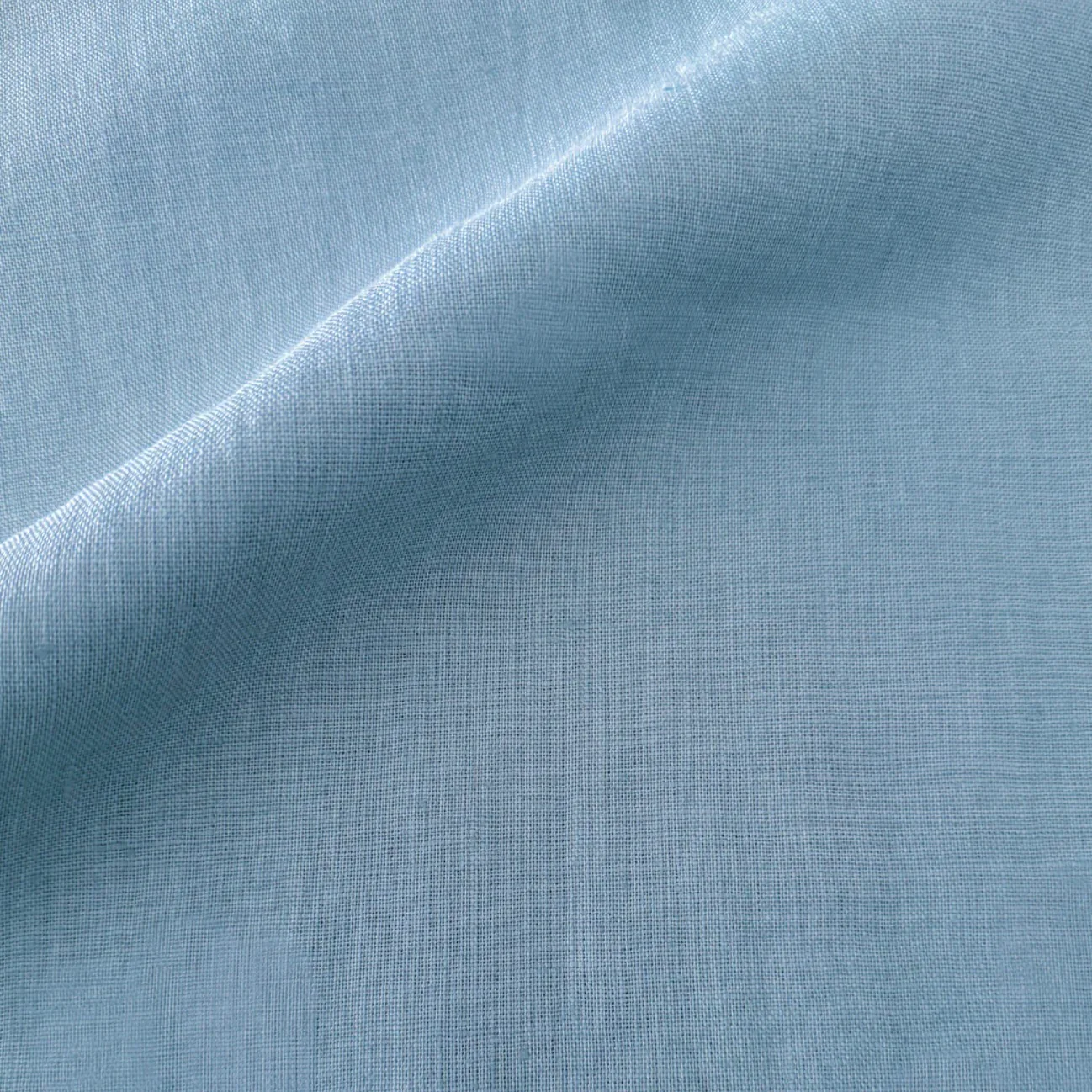 Anaya Home So Soft Linen Coastal Blue Pillow 20x20 With Down Insert - Image 2