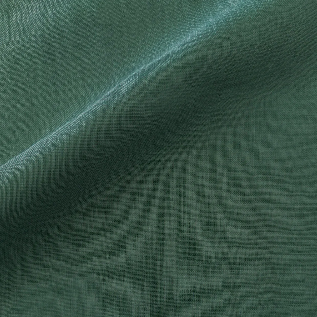 Anaya Home So Soft Linen Emerald Green Lumbar Pillow 14x20 With Down Insert - Image 2