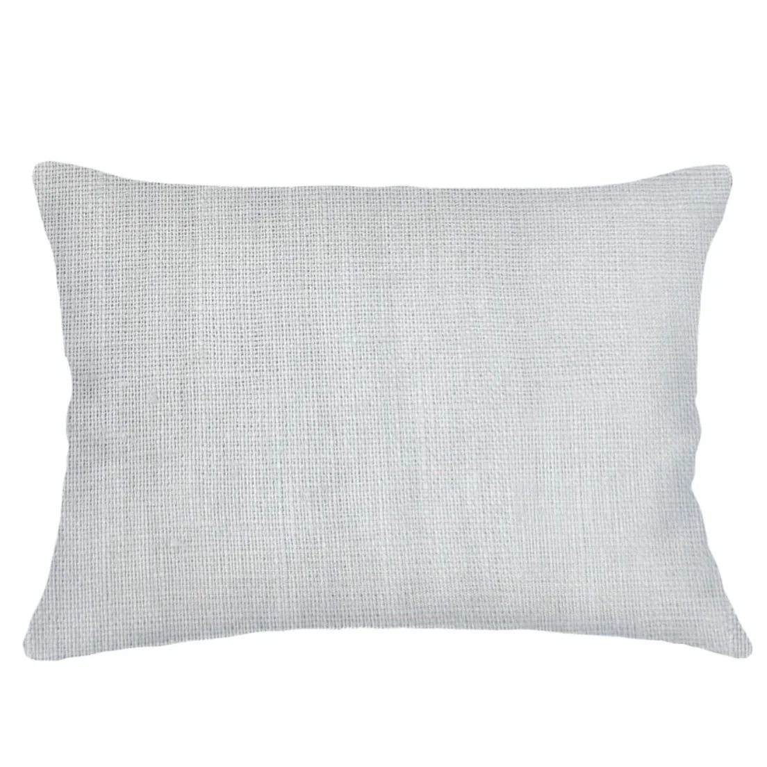 Anaya Home So Soft Linen Light Grey Lumbar Pillow 14x20 With Down Insert
