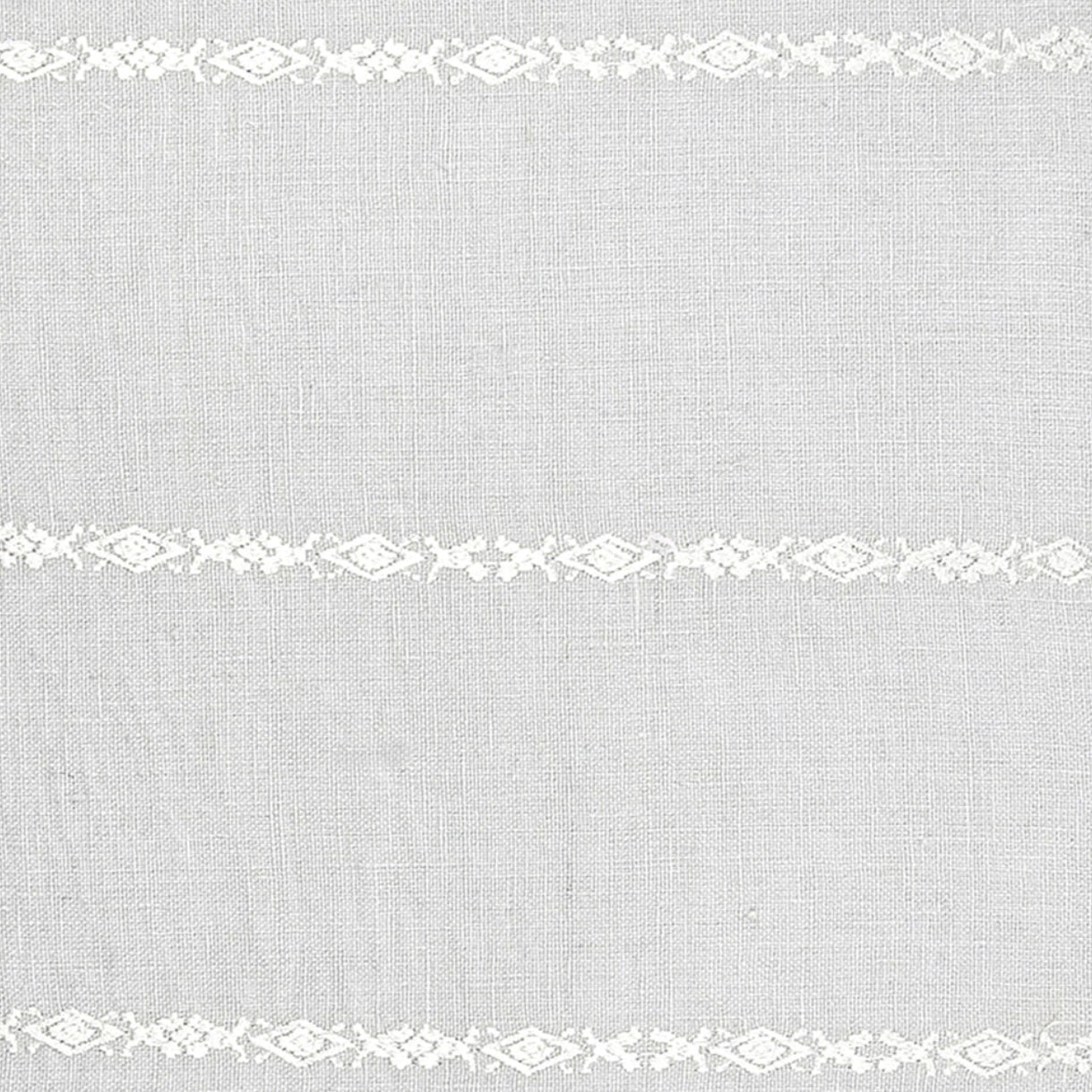 Anaya Home So Soft Linen Light Grey & White Embroidered Pillow 20x20 With Down Insert ~ DREAMY BEDDING SALE ~ Limited Quantity - Image 4