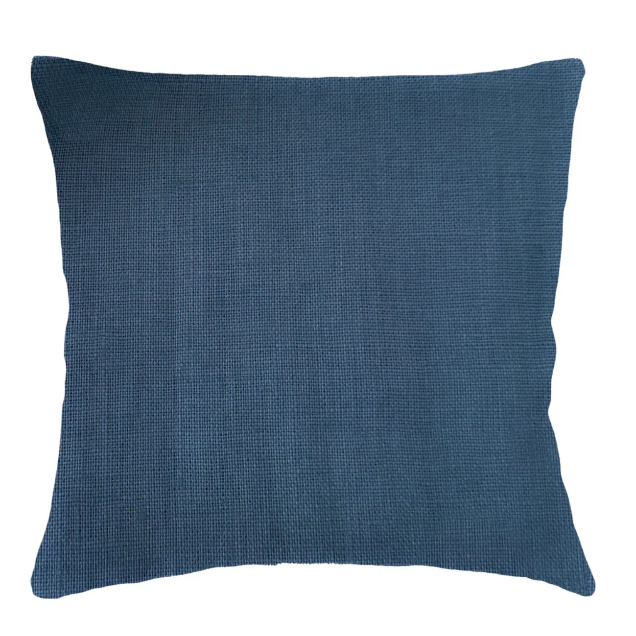 Anaya Home So Soft Linen Marine Blue Pillow 20x20 With Down Insert