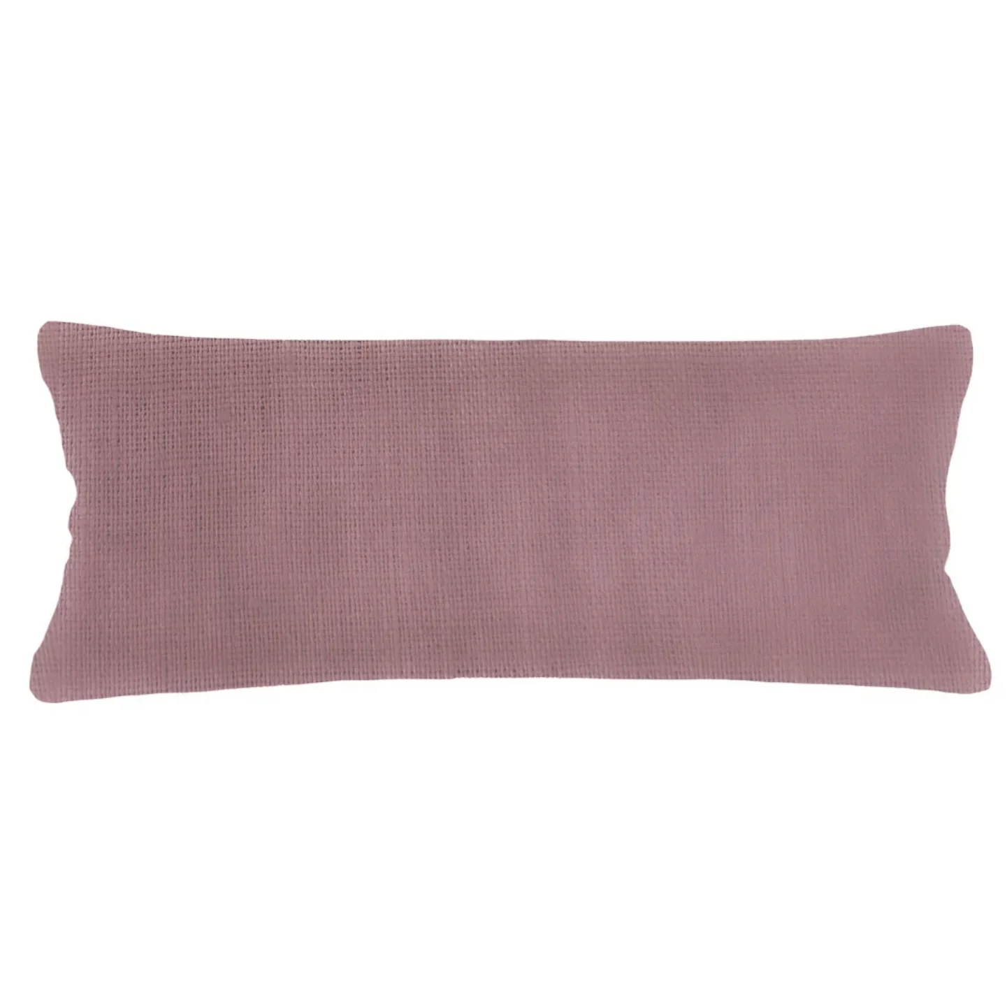 Anaya Home So Soft Linen Mauve Lumbar Pillow 14x40 With Down Insert