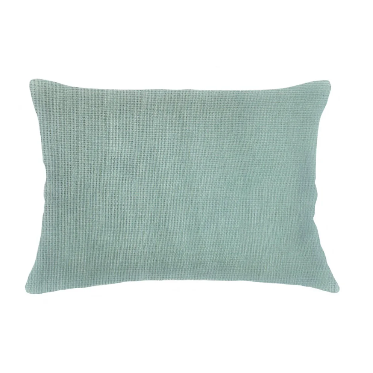 Anaya Home So Soft Linen Mint Green Lumbar Pillow 14x20 With Down Insert