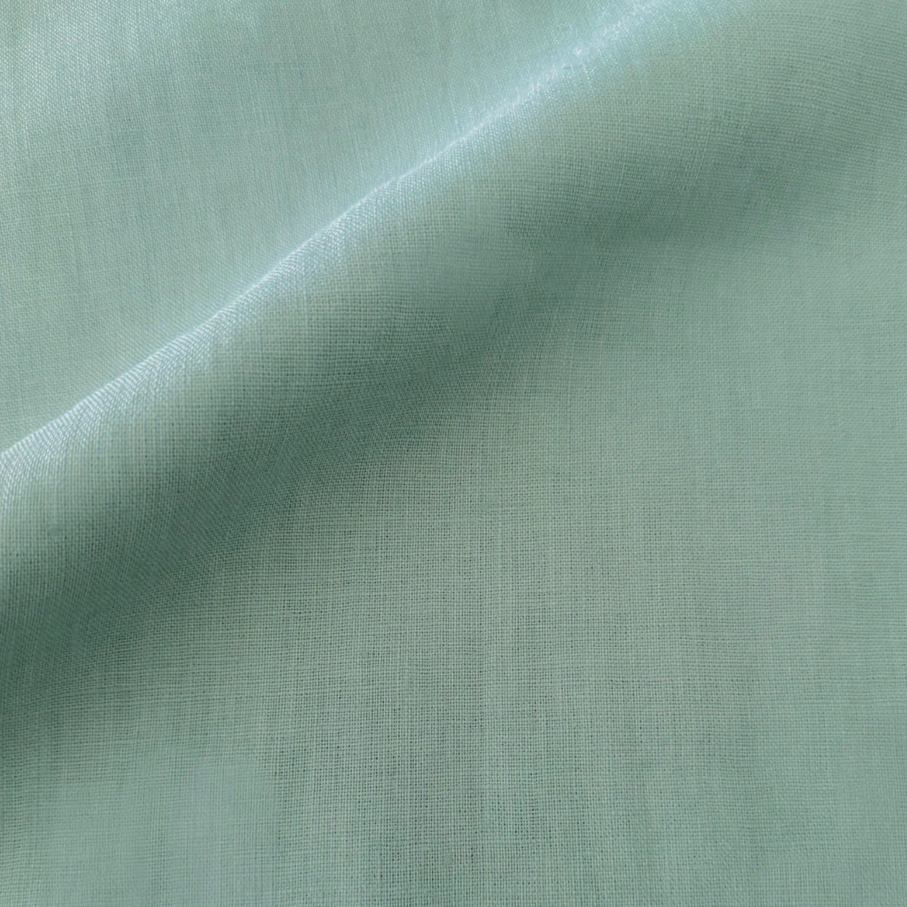 Anaya Home So Soft Linen Mint Green Lumbar Pillow 14x20 With Down Insert - Image 2
