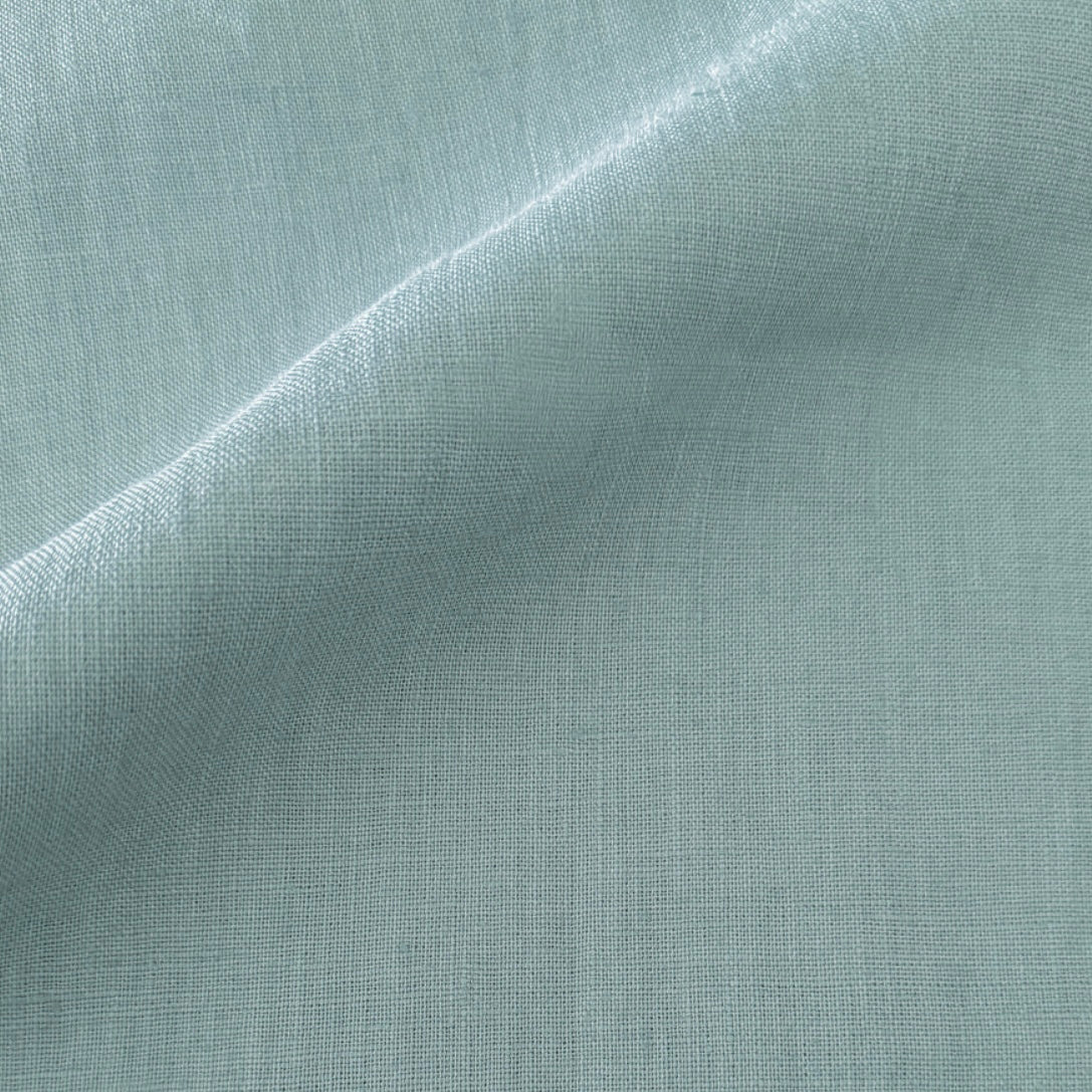 Anaya Home So Soft Linen Mist Blue Dutch Euro Pillow 26 x26 With Down Insert - Image 2