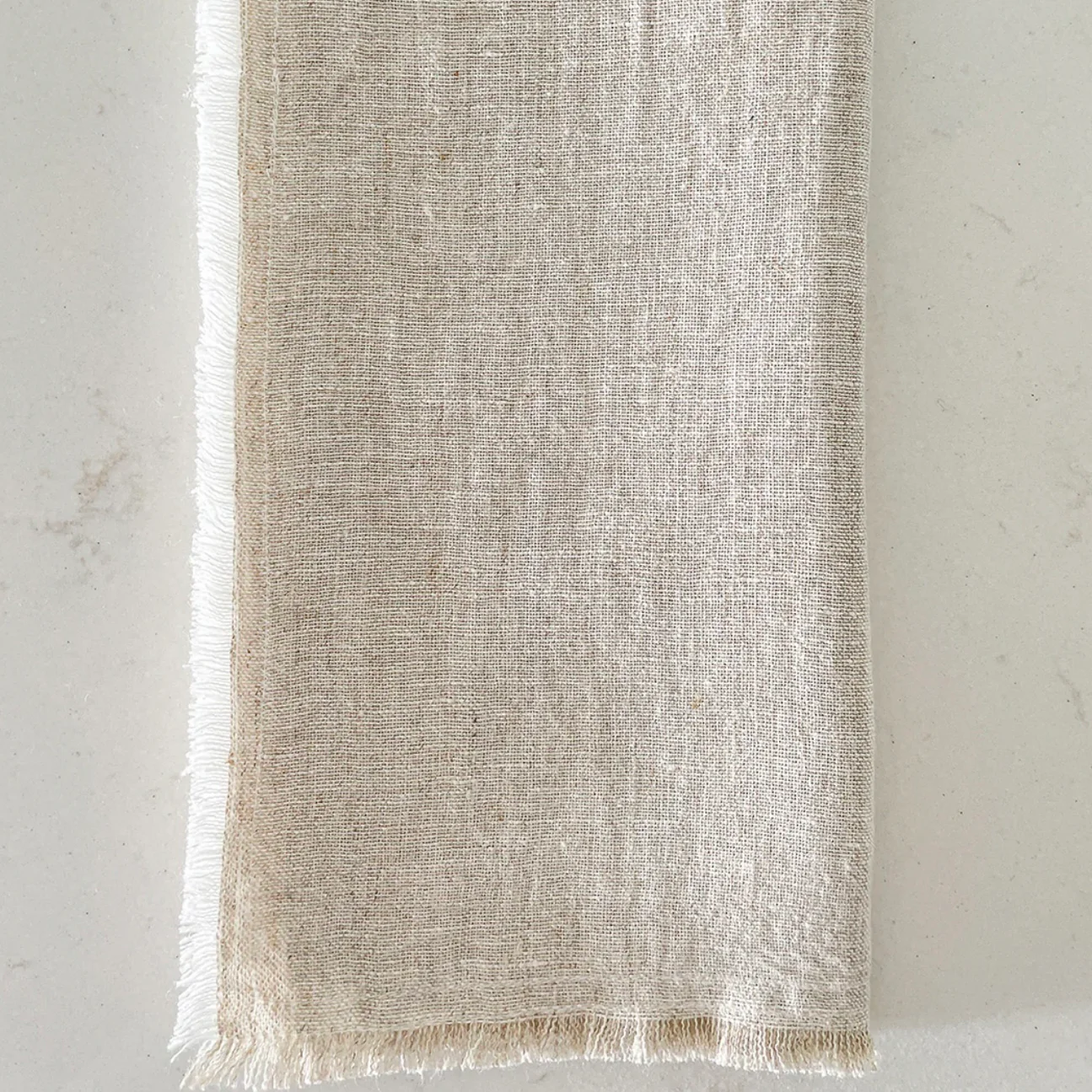Anaya Home So Soft Linen Natural Beige Fringe Napkins ~ Set of 4 ~ DREAMY BEDDING SALE ~ Limited Quantity - Image 3