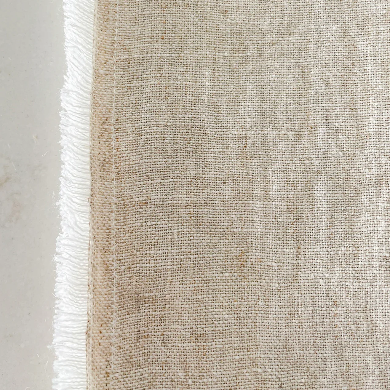 Anaya Home So Soft Linen Natural Beige Fringe Napkins ~ Set of 4 ~ DREAMY BEDDING SALE ~ Limited Quantity - Image 4
