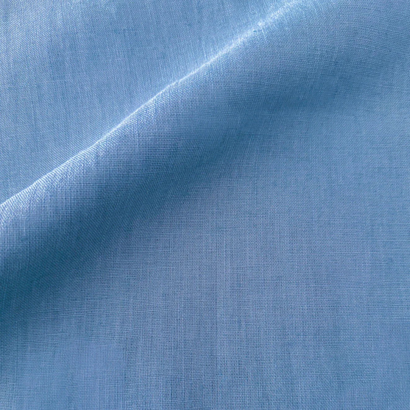 Anaya Home So Soft Linen Ocean Blue Lumbar Pillow 14x40 With Down Insert - Image 2