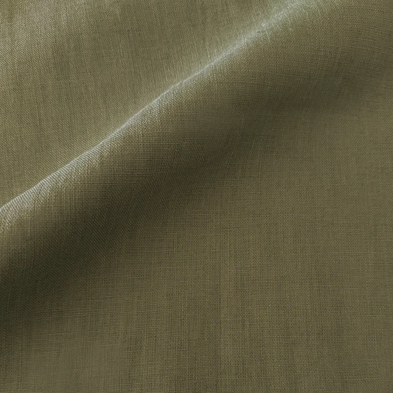 Anaya Home So Soft Linen Olive Green Euro Pillow 26x26 With Down Insert - Image 2