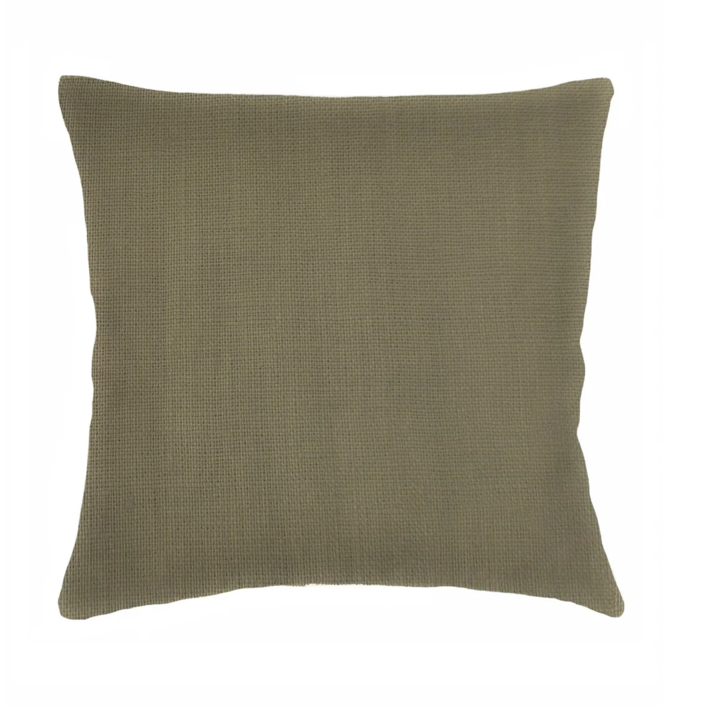 Anaya Home So Soft Linen Olive Green Pillow 20x20 With Down Insert