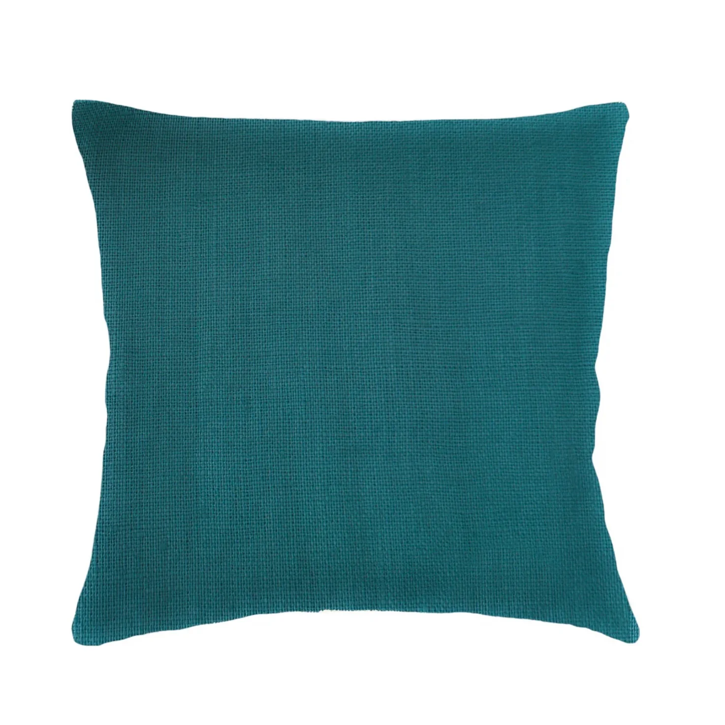 Anaya Home So Soft Linen Peacock Blue Dutch Euro Pillow 26 x26 With Down Insert
